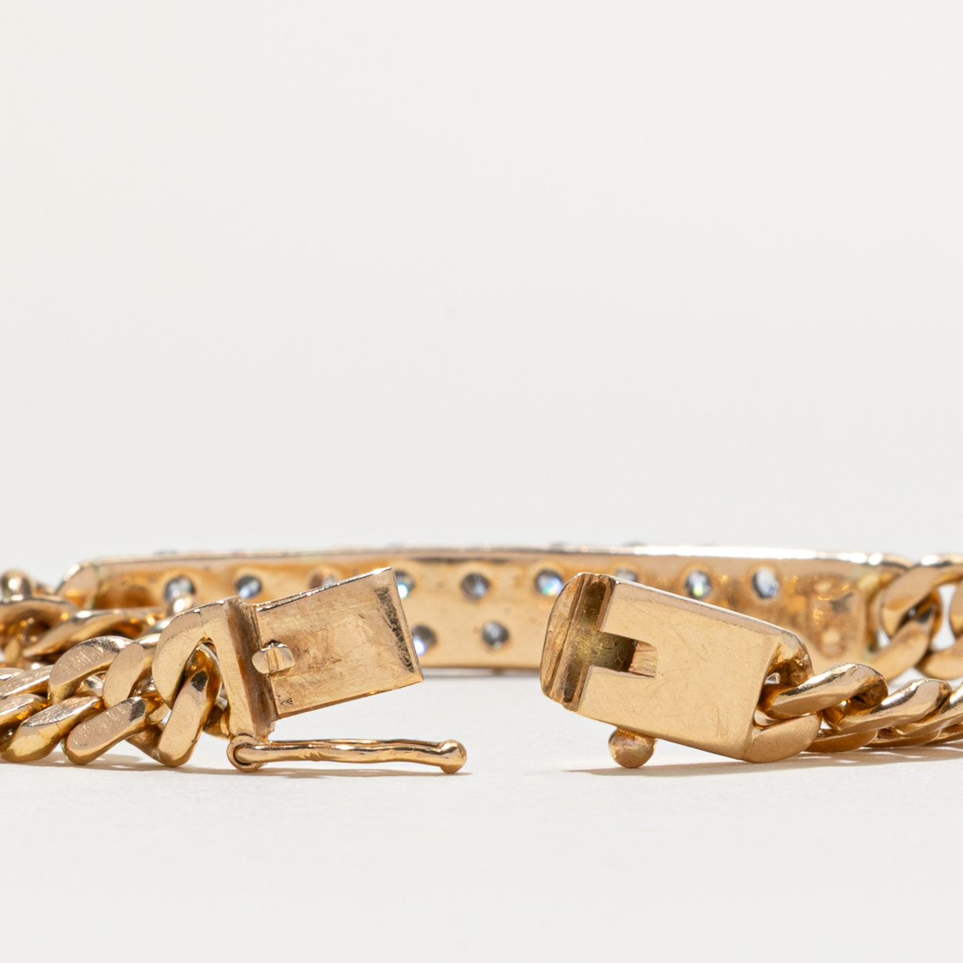 18k Multi Column Diamond Cuban Link Bracelet | 2.00ctw | 7"
