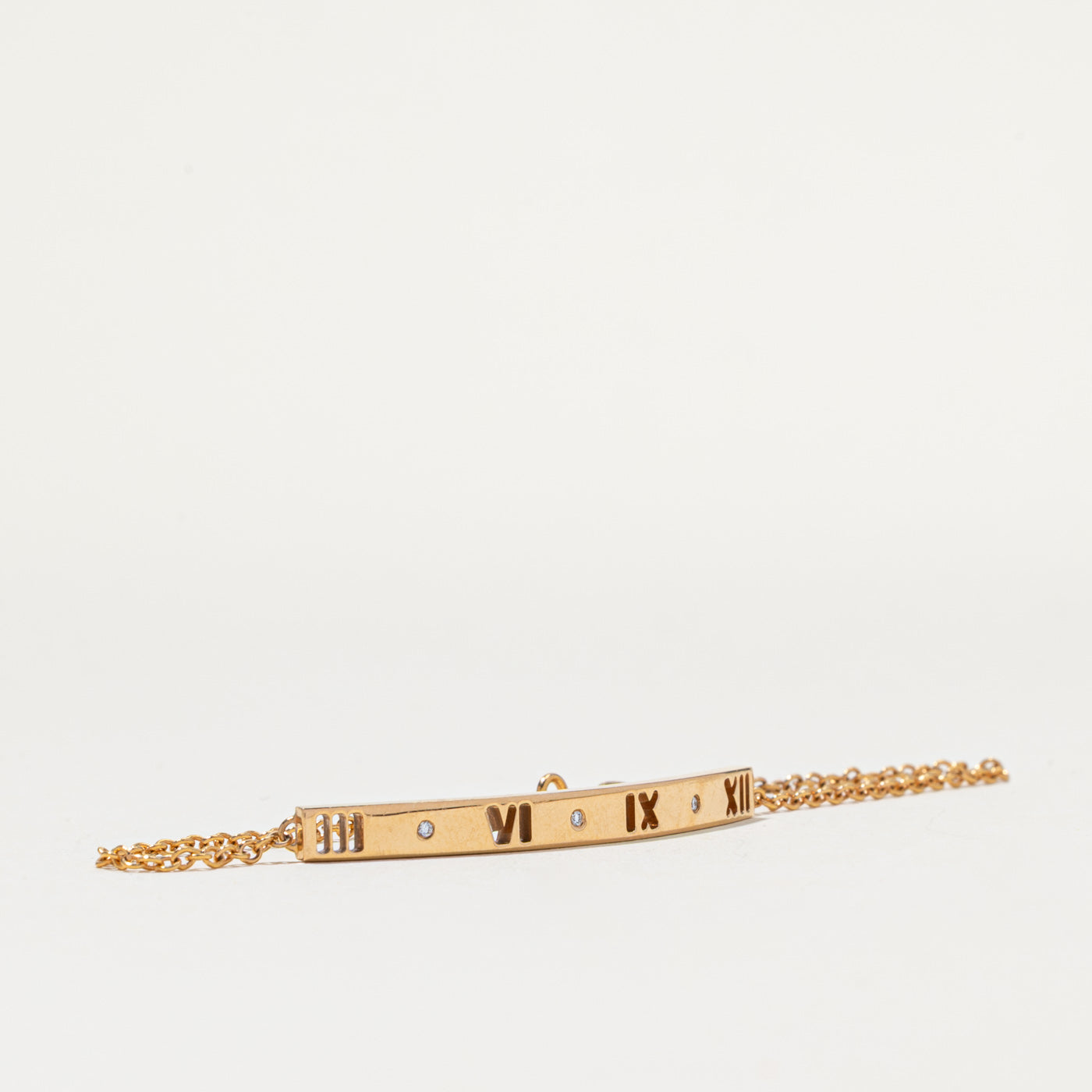 Bracelet Atlas ajouré « Tiffany & Co » | 0,03 ct | 16,5 cm