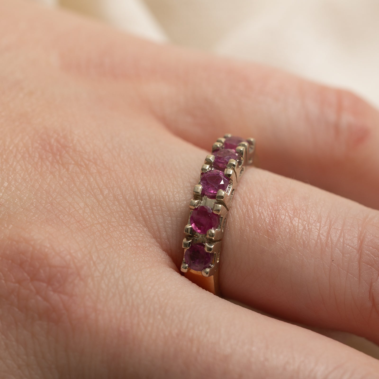 Five Stone Ruby Ring | 0.75ctw | SZ 6.75