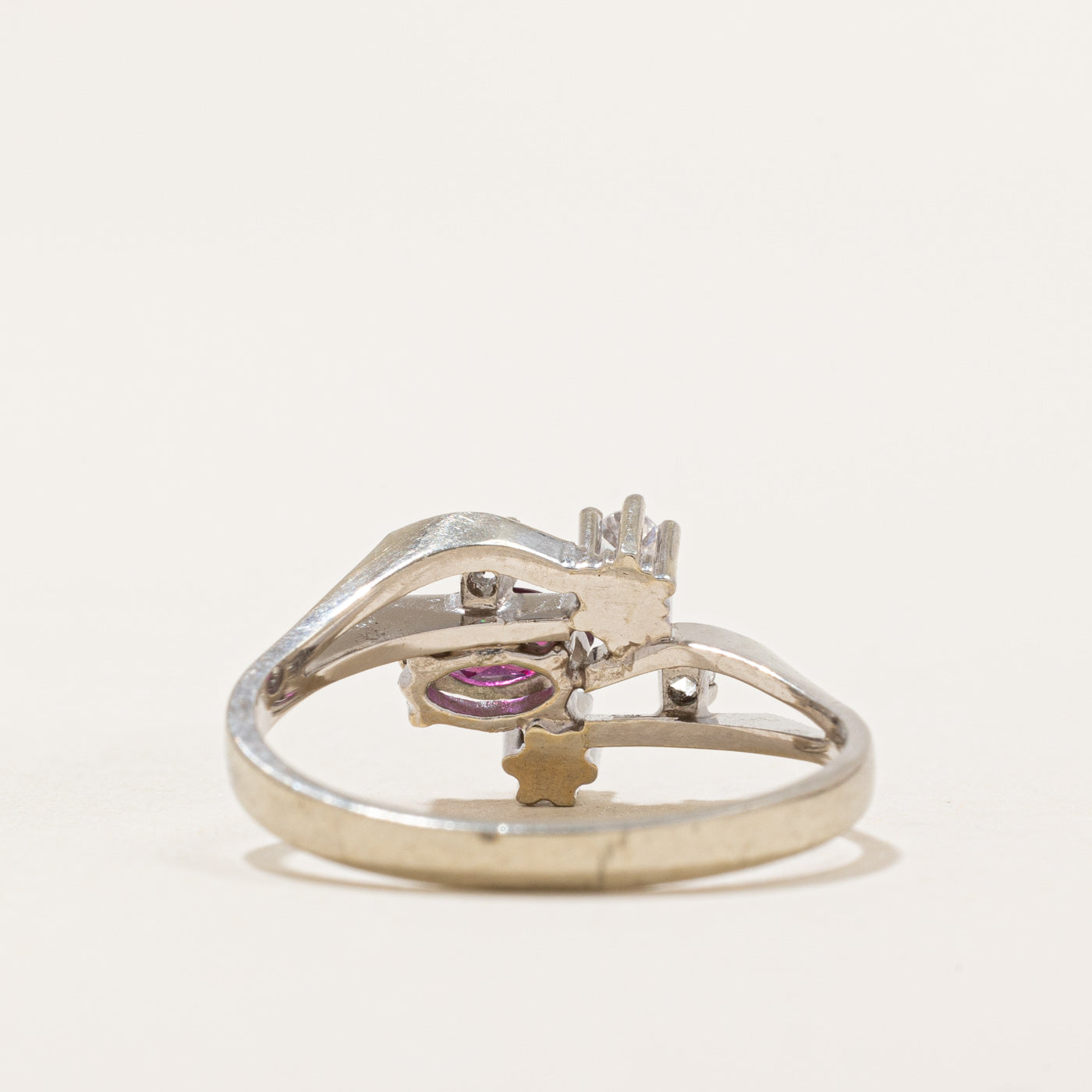 Scattered Garnet & Diamond Ring | 0.30ct, 0.10ctw | SZ 7