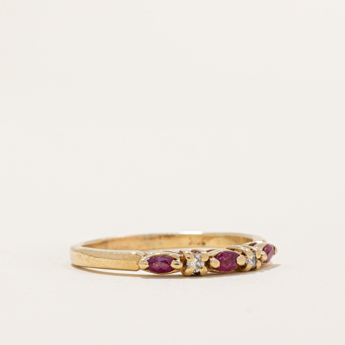 Ruby & Diamond Ring | 0.18ctw, 0.05ctw | SZ 8.75
