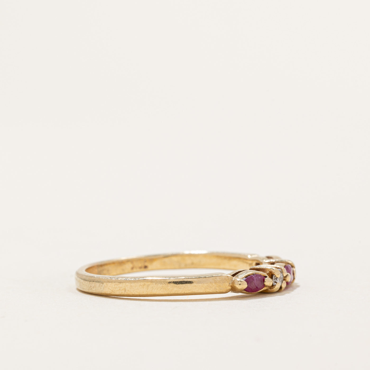 Ruby & Diamond Ring | 0.18ctw, 0.05ctw | SZ 8.75