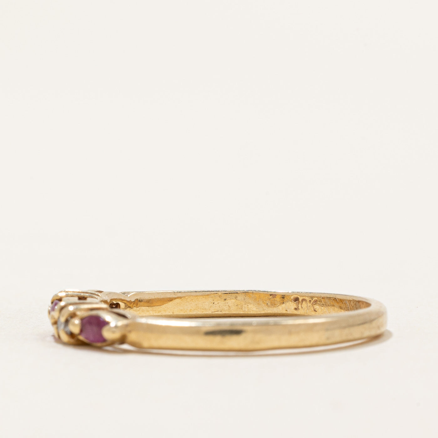 Ruby & Diamond Ring | 0.18ctw, 0.05ctw | SZ 8.75