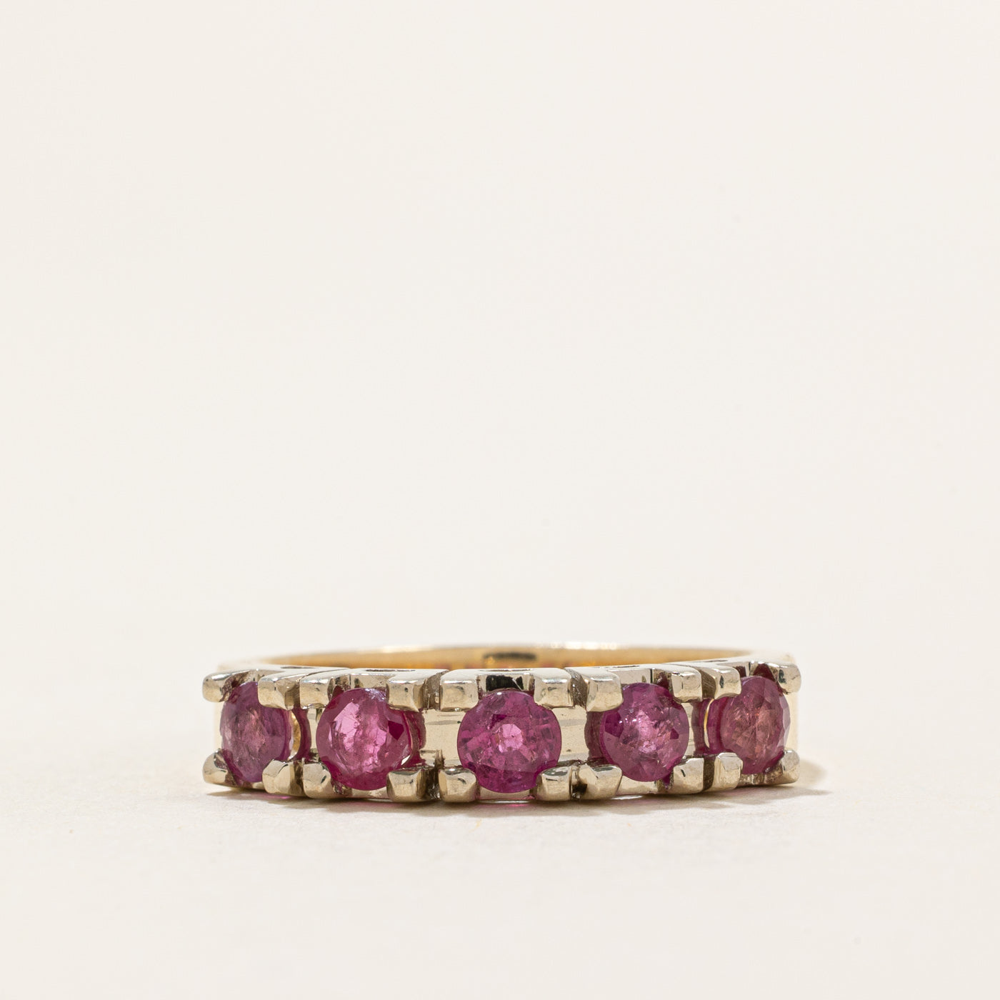 Five Stone Ruby Ring | 0.75ctw | SZ 6.75