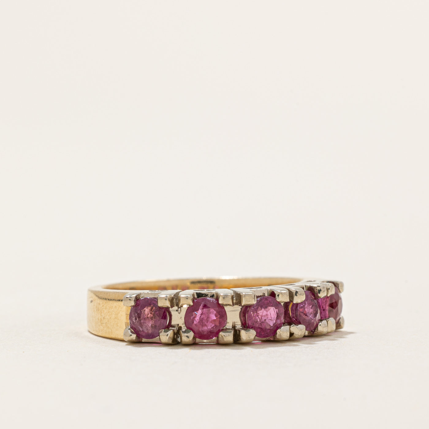 Five Stone Ruby Ring | 0.75ctw | SZ 6.75