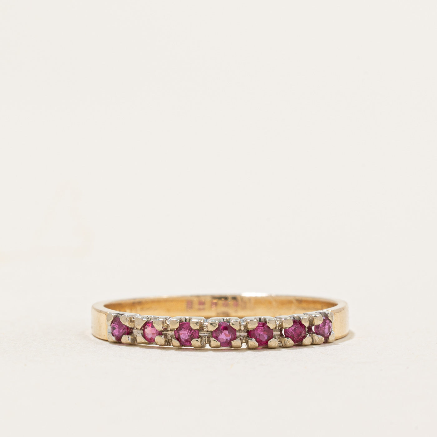 Semi Eternity Ruby Band | 0.07ctw | SZ 6.5