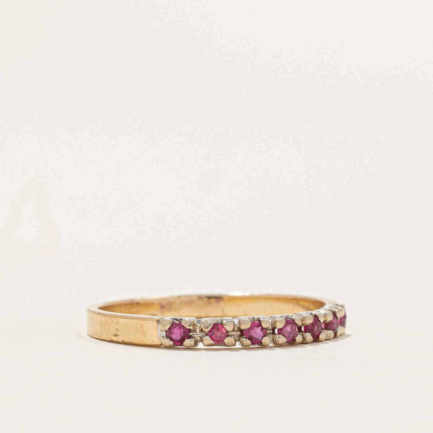 Semi Eternity Ruby Band | 0.07ctw | SZ 6.5