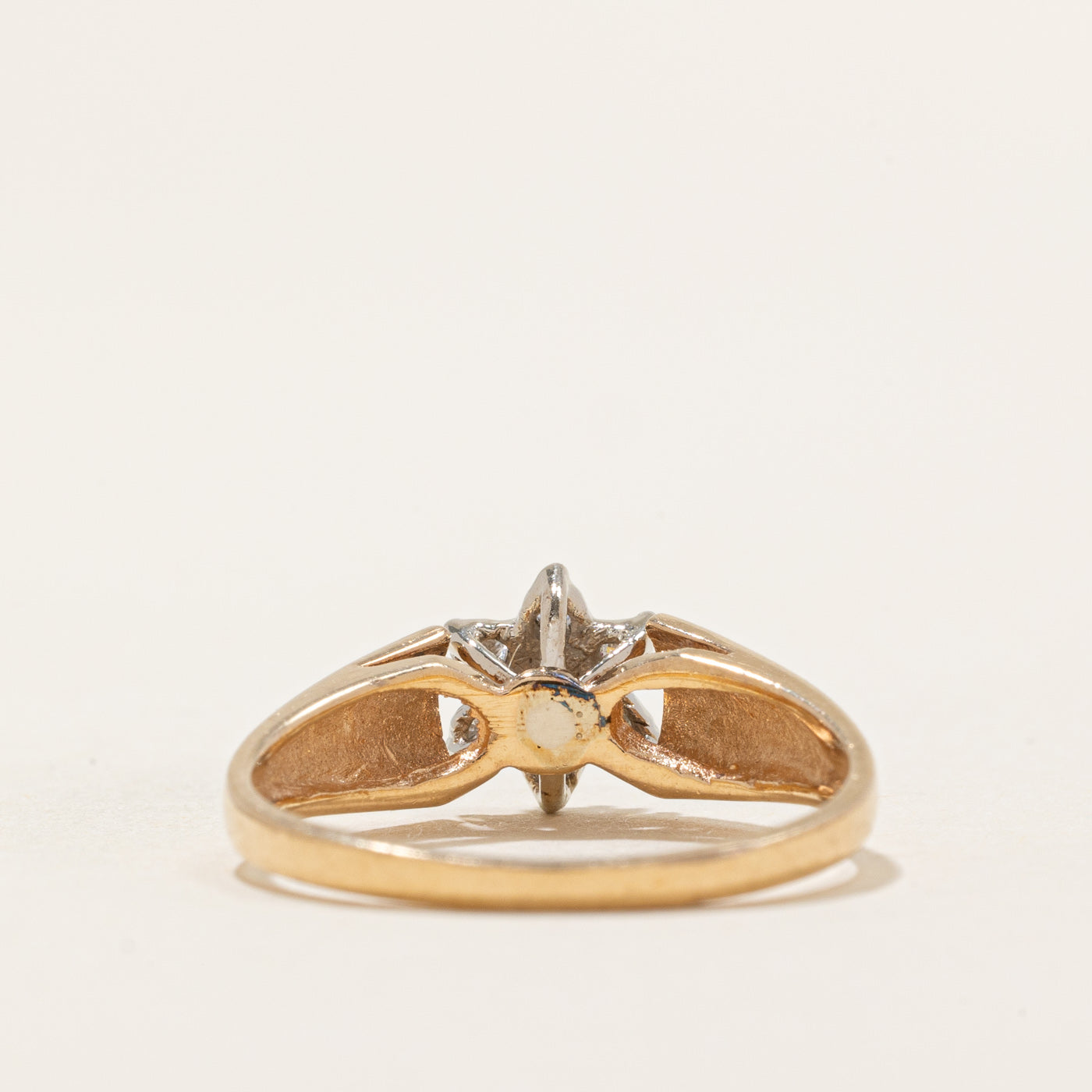 Ruby & Diamond Petal Ring | 0.09ct, 0.05ctw | SZ 6.5
