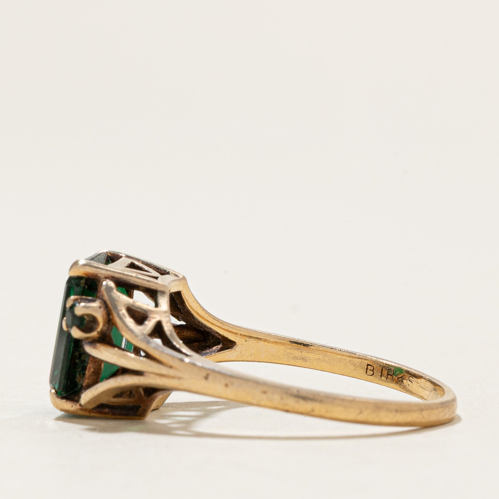 'Birks' Solitaire Synthetic Spinel Ring | 3.75ctw | SZ 6.75
