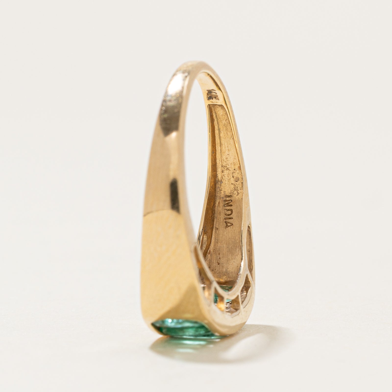 Five Stone Channel Set Emerald Ring | 0.75ctw | SZ 7.25