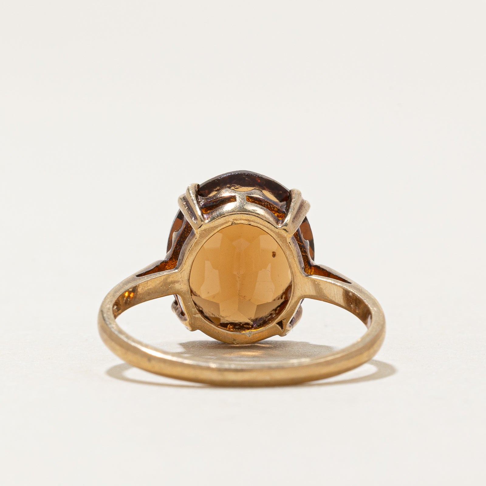 1973 Birmingham Solitaire Pasté Glass Ring | 5.50ct | SZ 5.75