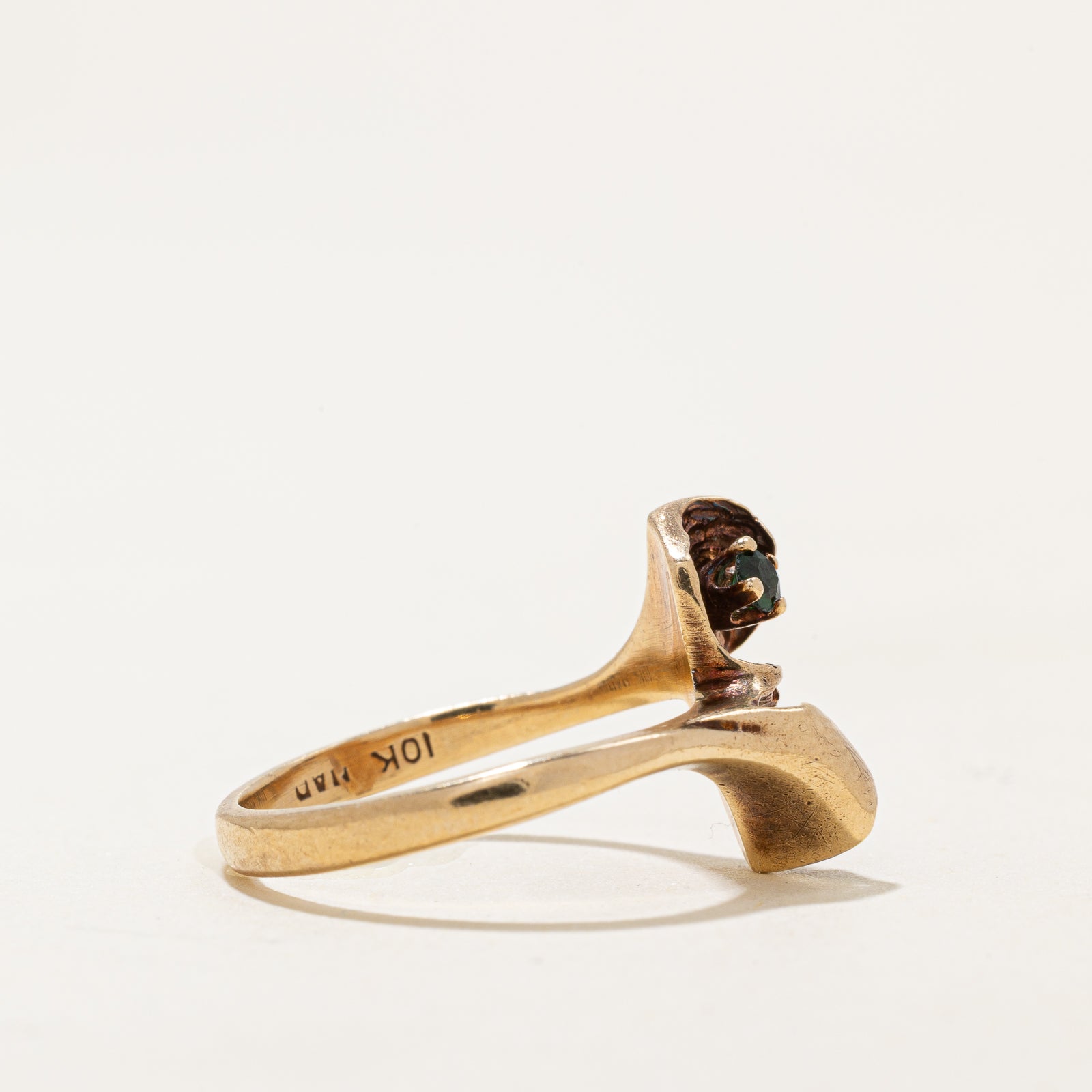 Synthetic Spinel Bypass Ring | 0.05ctw | SZ 4.5