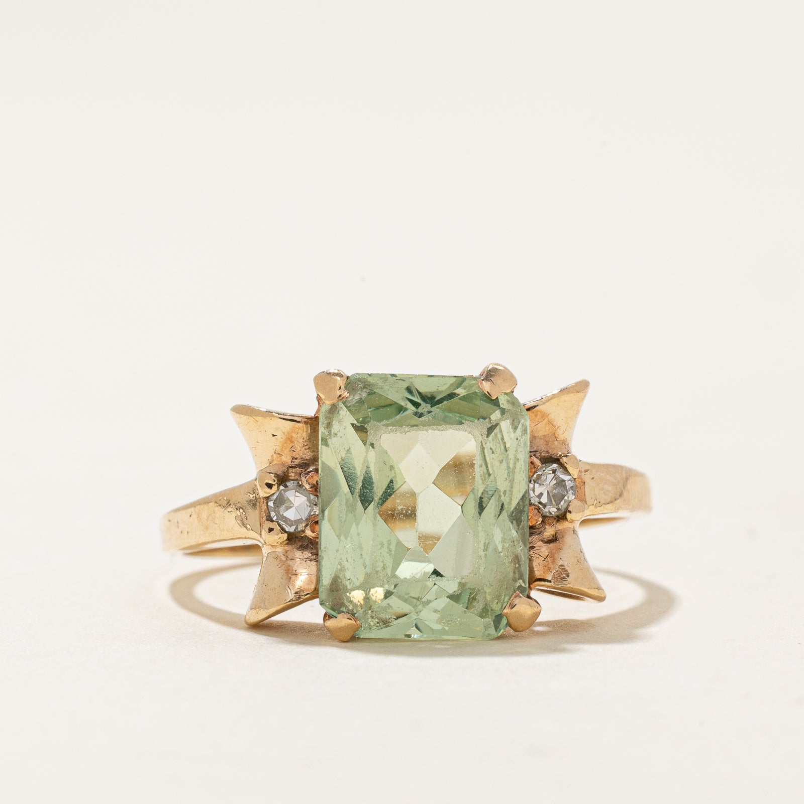 Synthetic Spinel & Diamond Cocktail Ring | 4.00ct, 0.06ctw | SZ 7.5