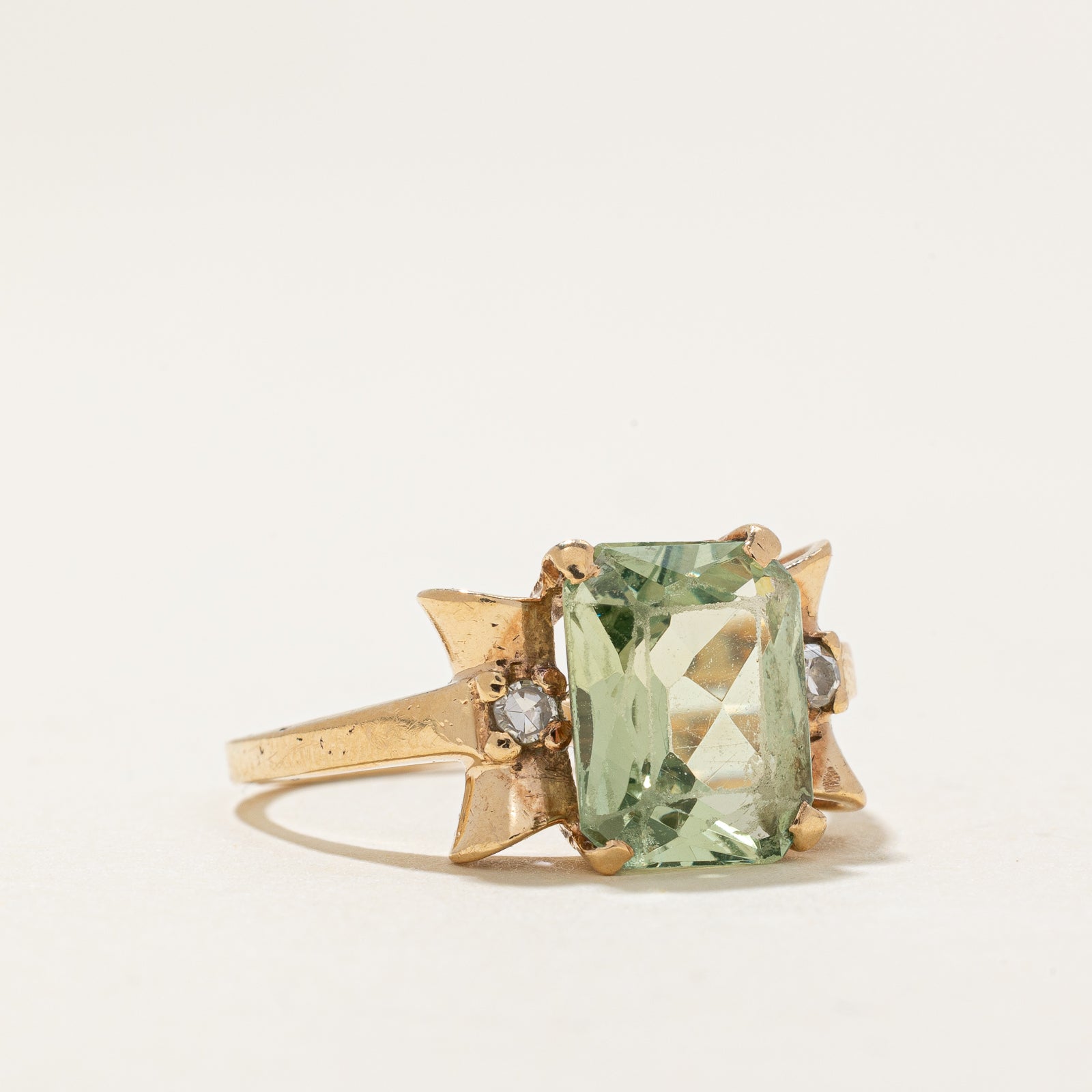 Synthetic Spinel & Diamond Cocktail Ring | 4.00ct, 0.06ctw | SZ 7.5