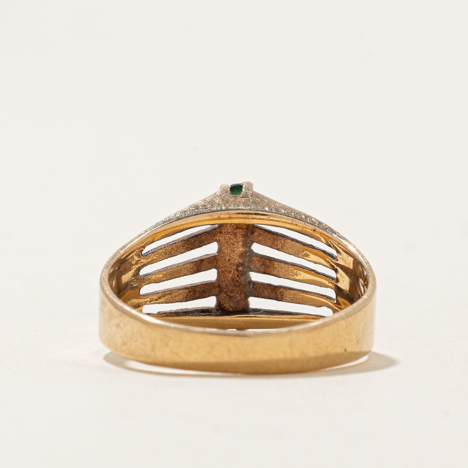 Five Stone Synthetic Spinel Column Ring | 0.15ctw | SZ 6.5