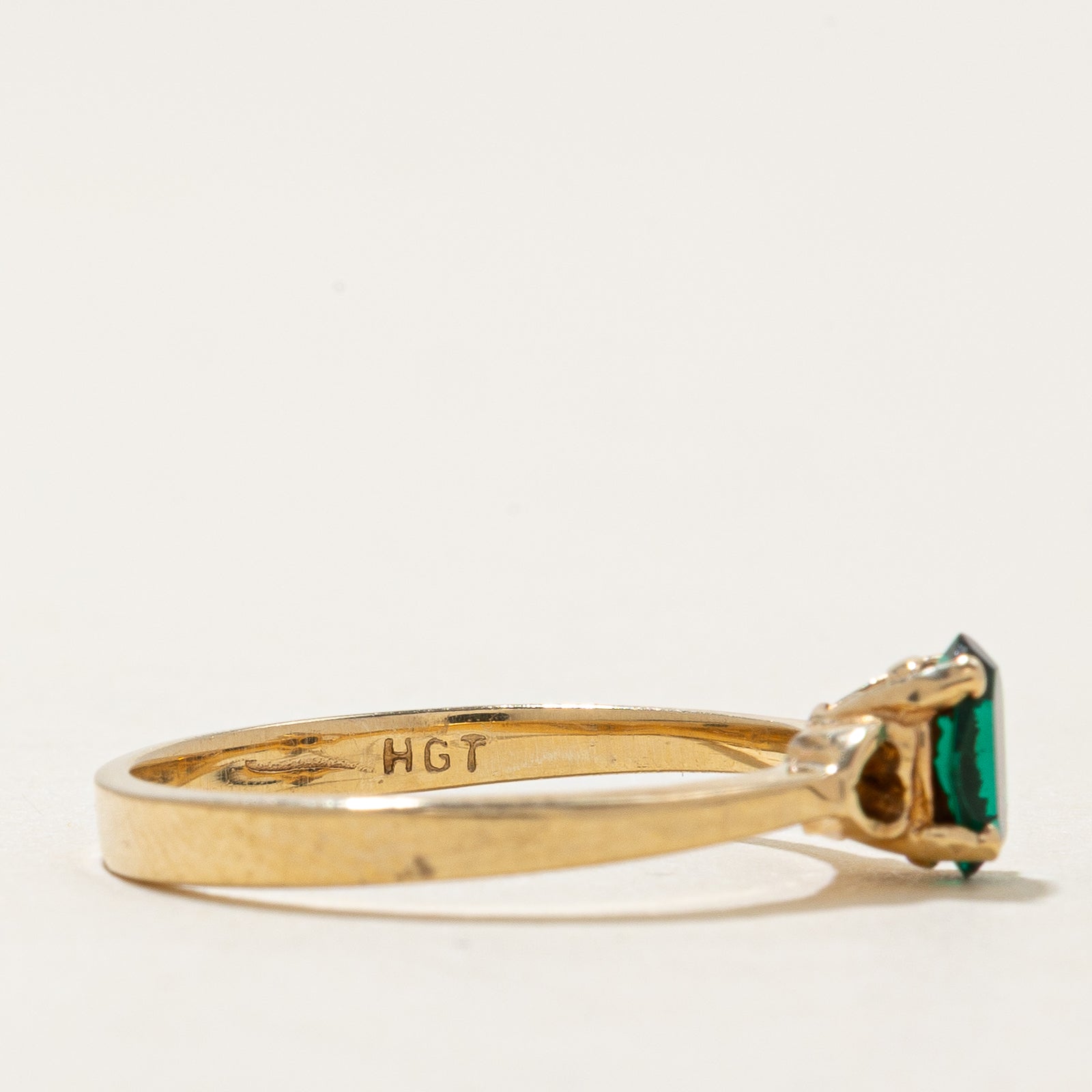 Solitaire Green Paste Ring | 0.44ct | SZ 5.5