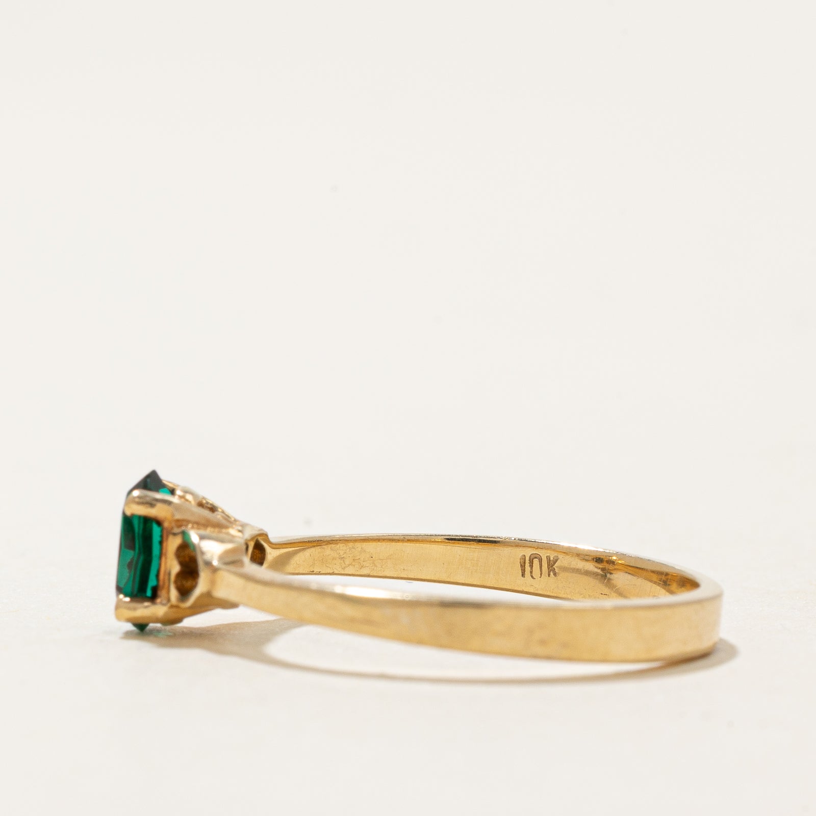 Solitaire Green Paste Ring | 0.44ct | SZ 5.5