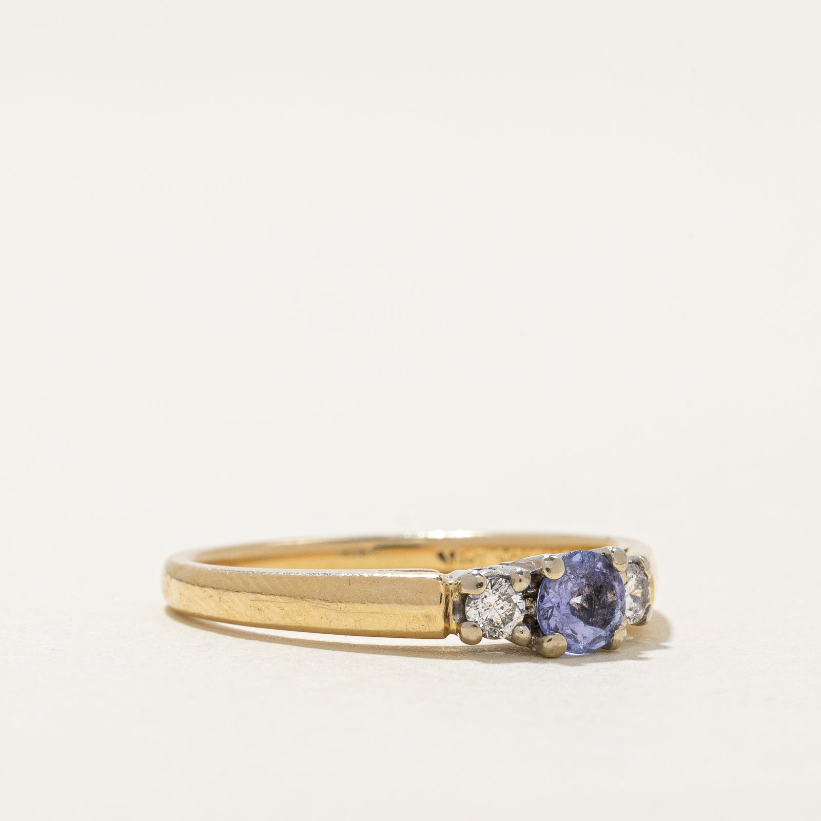 Tanzanite & Diamond Ring | 0.24ct, 0.10ctw | SZ 6.5