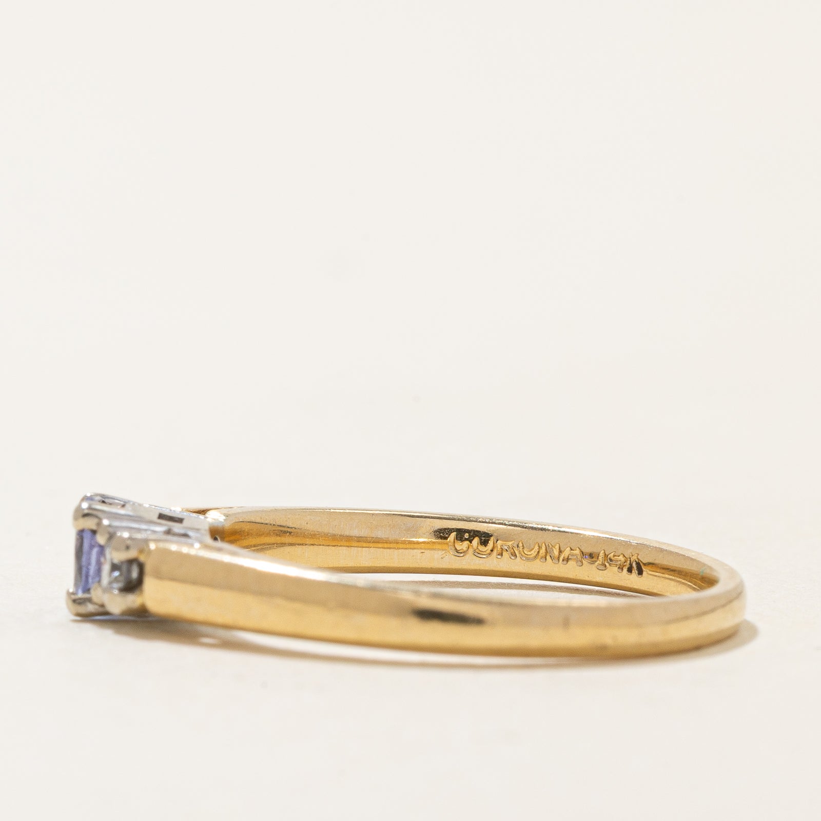 Tanzanite & Diamond Ring | 0.24ct, 0.10ctw | SZ 6.5