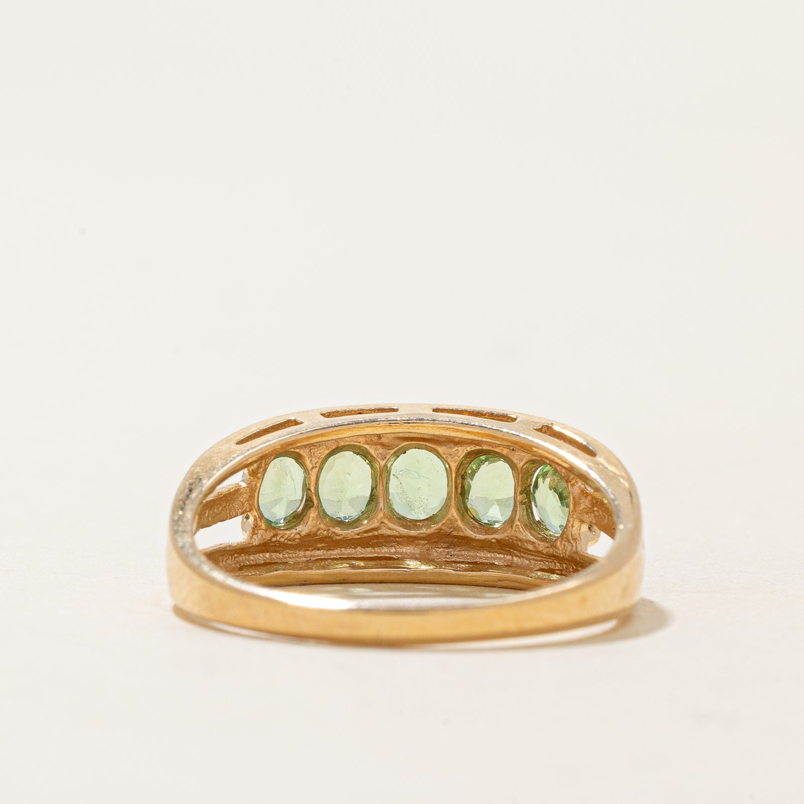Five Stone Tsavorite Garnet Ring | 0.85ctw | SZ 7