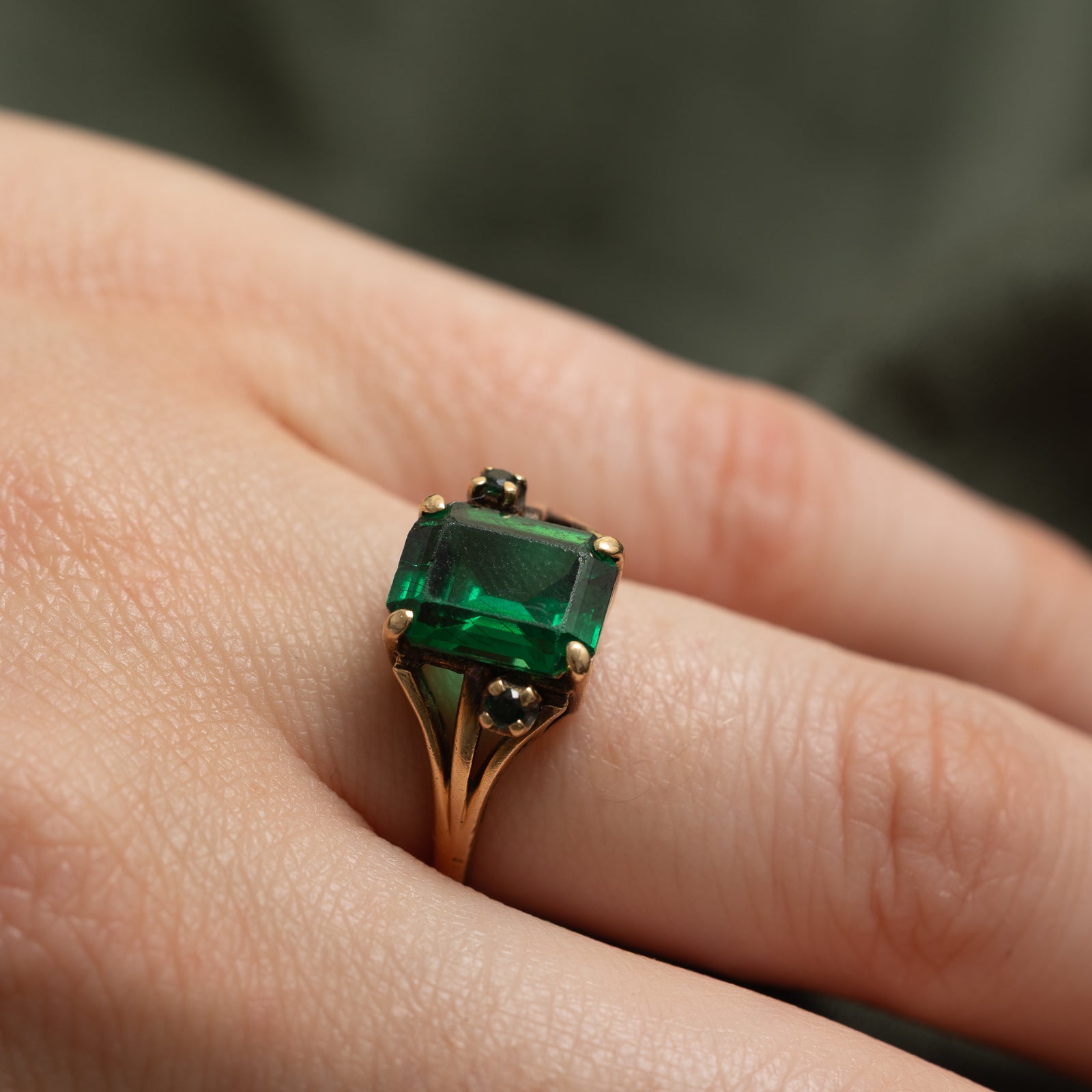 'Birks' Solitaire Synthetic Spinel Ring | 3.75ctw | SZ 6.75