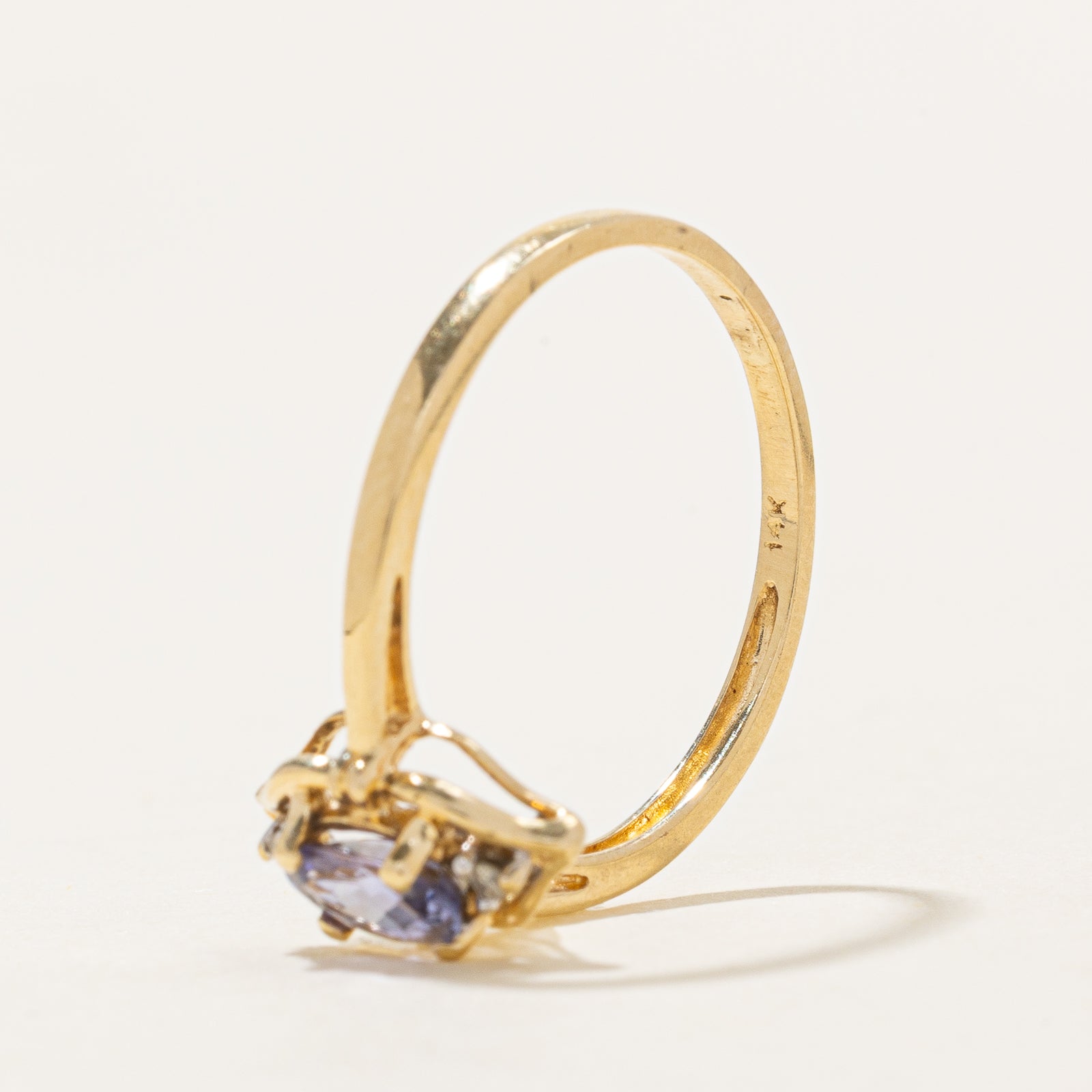 Tanzanite & Diamond Ring | 0.45ct | 0.02ctw | SZ 8