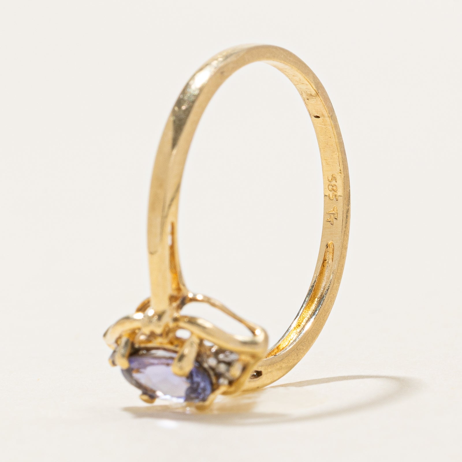 Tanzanite & Diamond Ring | 0.45ct | 0.02ctw | SZ 8