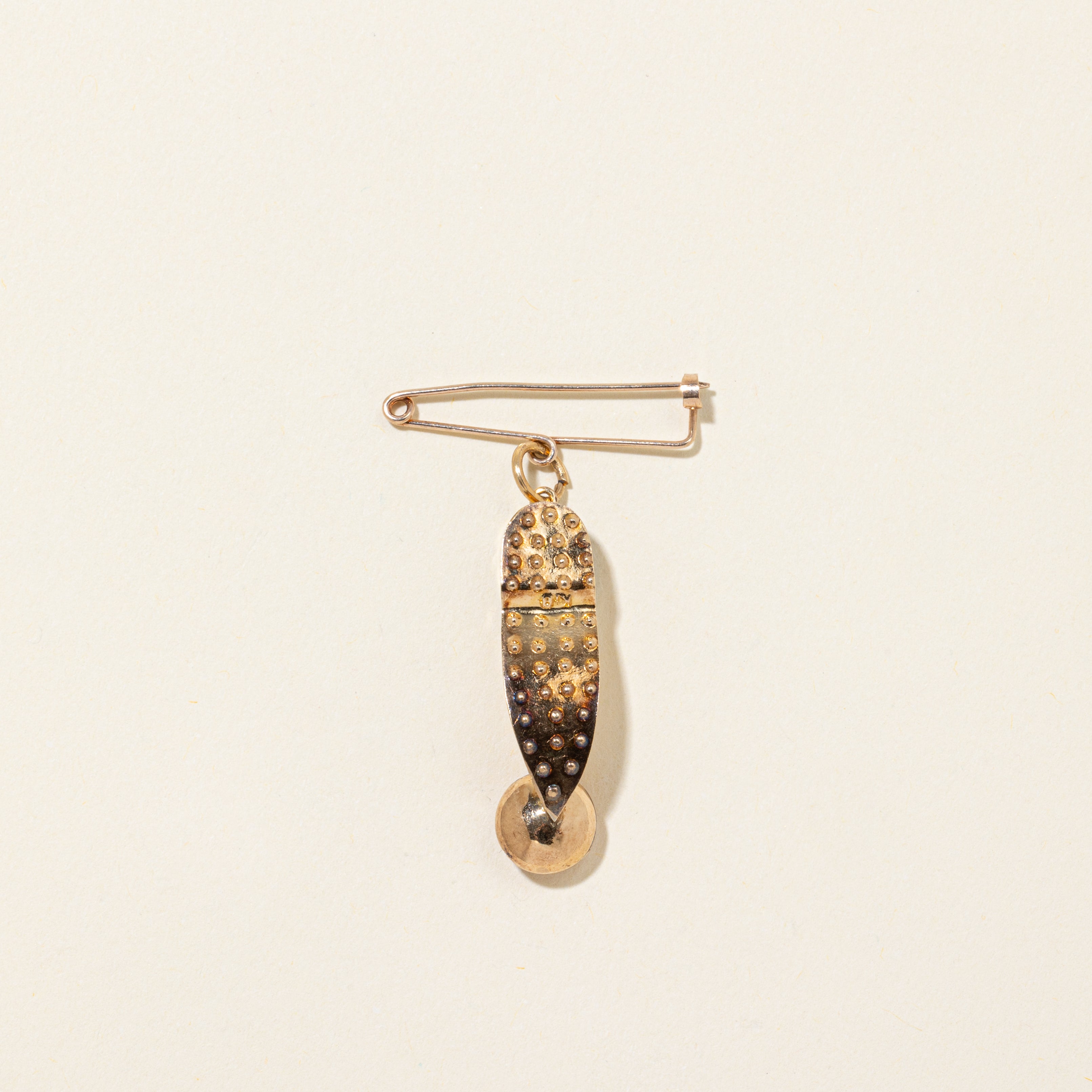 Synthetic Ruby Elf Shoe Brooch | 0.25ctw