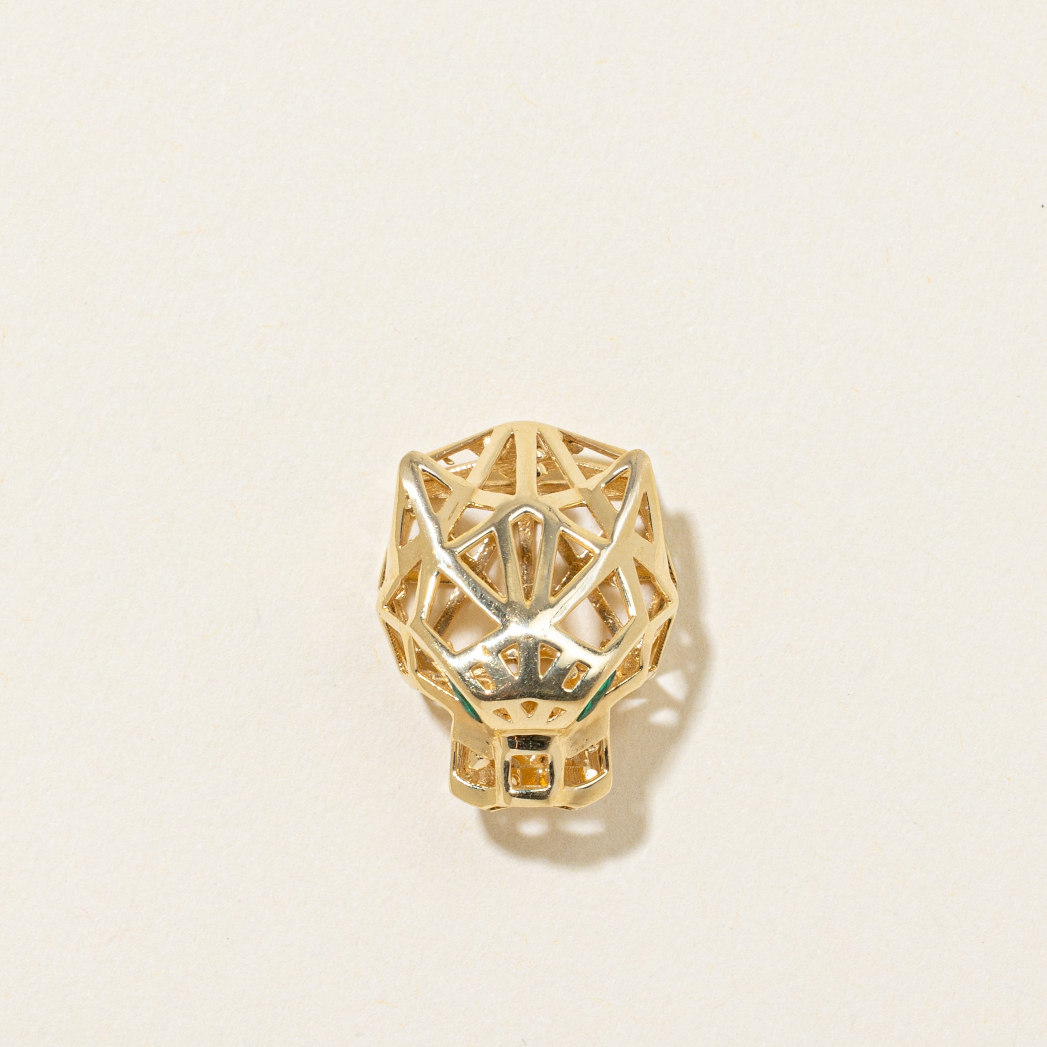 Paste Panther Head Pendant | 0.04ctw