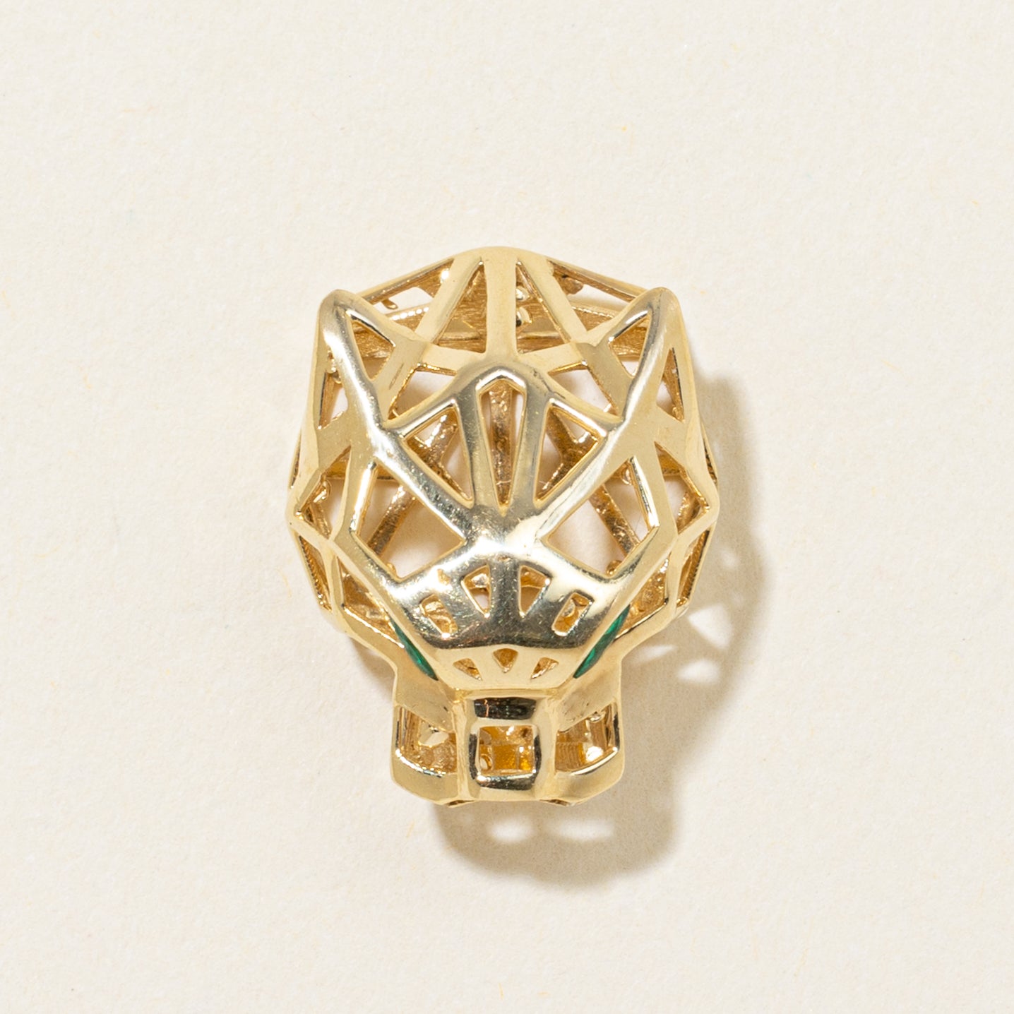 Paste Panther Head Pendant | 0.04ctw