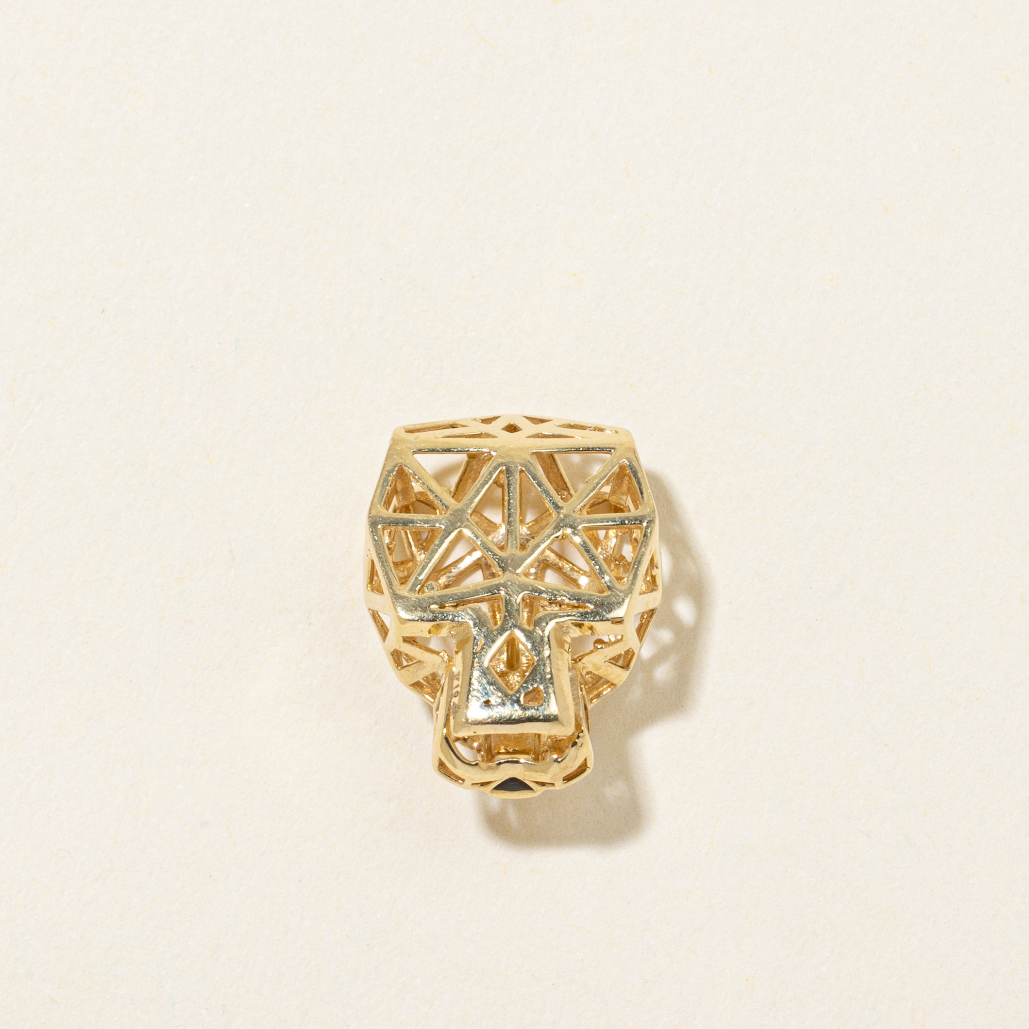 Paste Panther Head Pendant | 0.04ctw