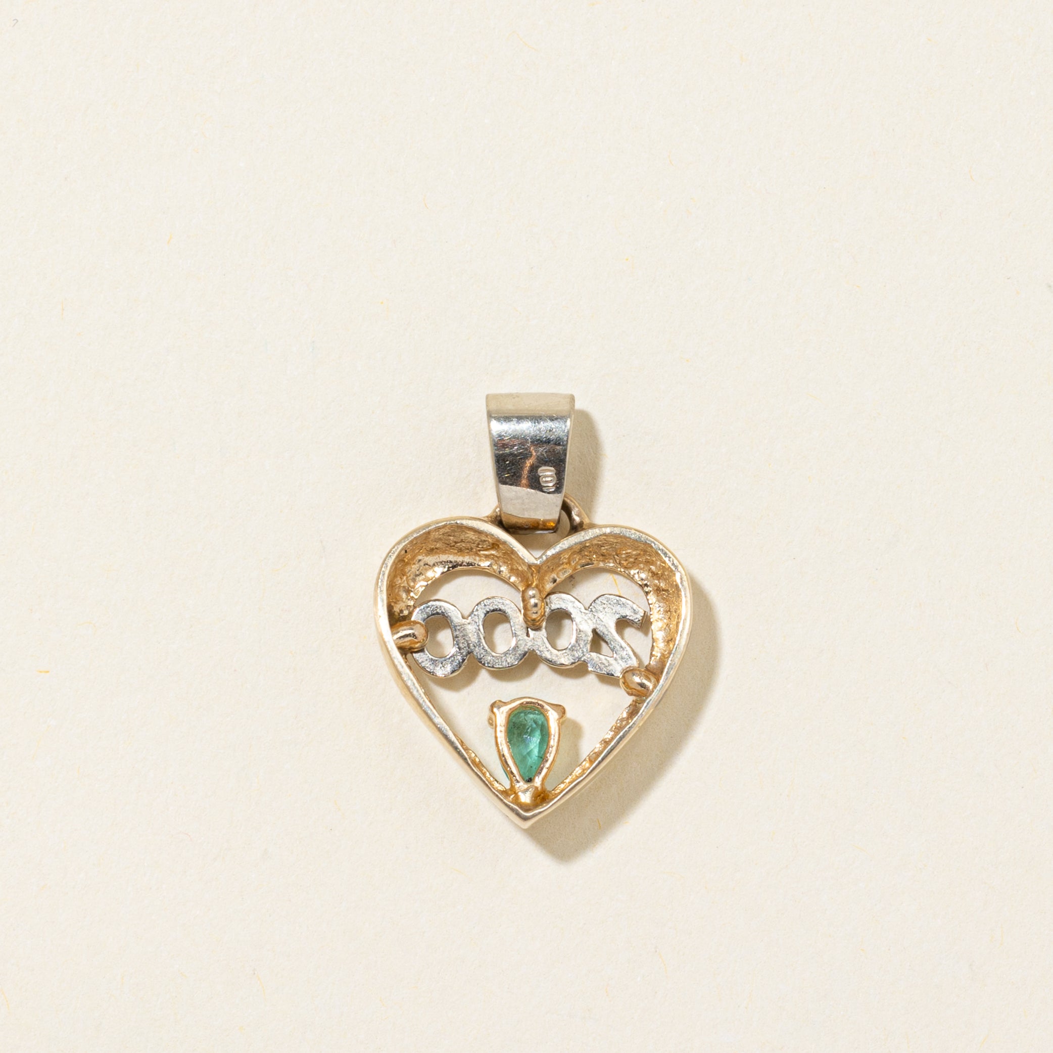 Emerald & Diamond "2000" Pendant | 0.15ct, 0.02ctw