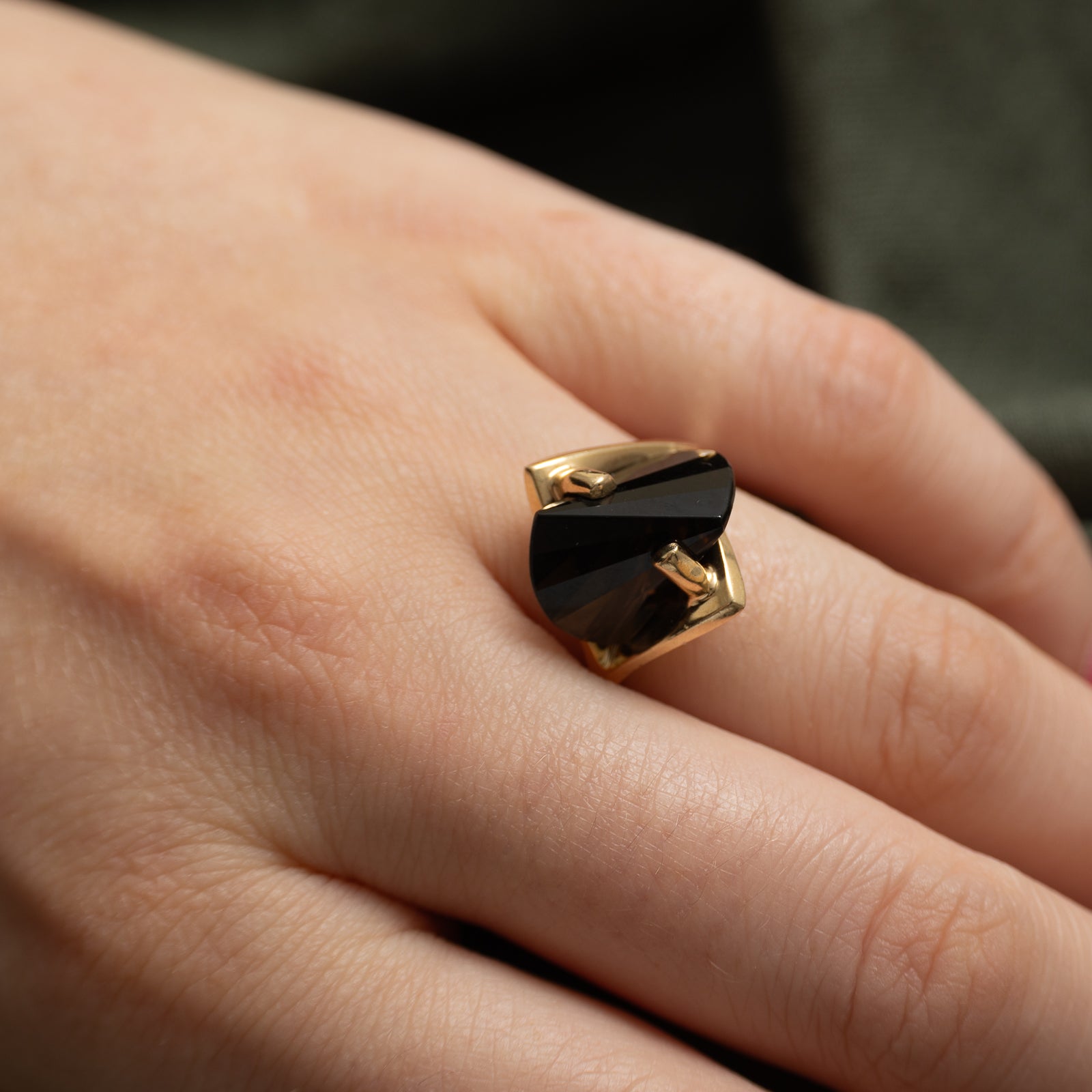 Smoky Quartz Cocktail Ring | 10.00ct | SZ 6.5