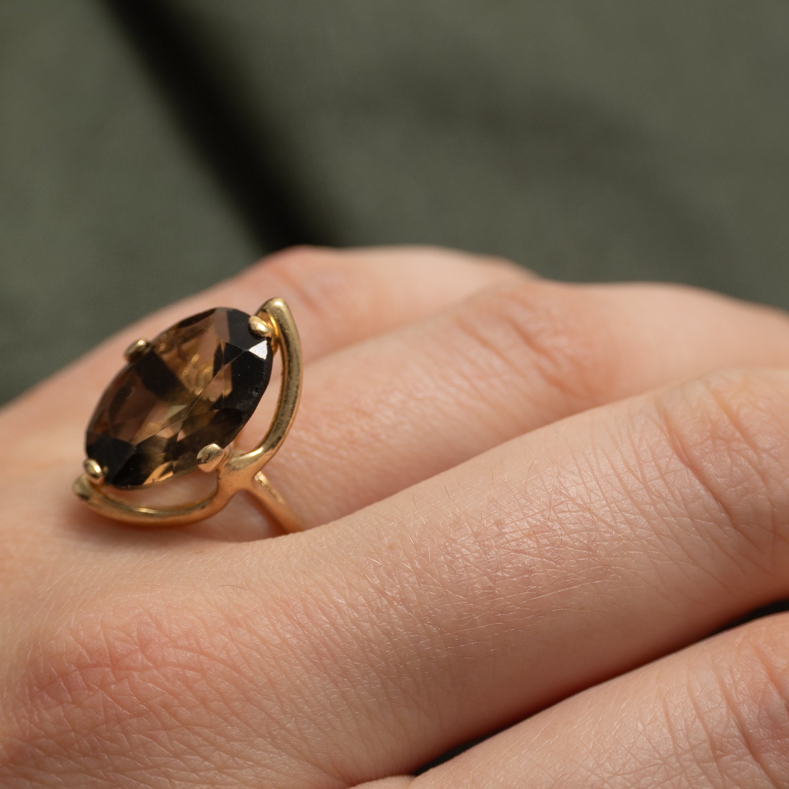Smoky Quartz Cocktail Ring | 7.00ct | SZ 7.25