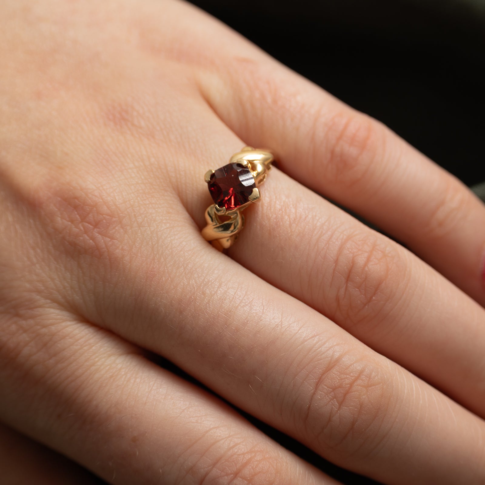 Solitaire Garnet Ring | 1.50ct | SZ 8