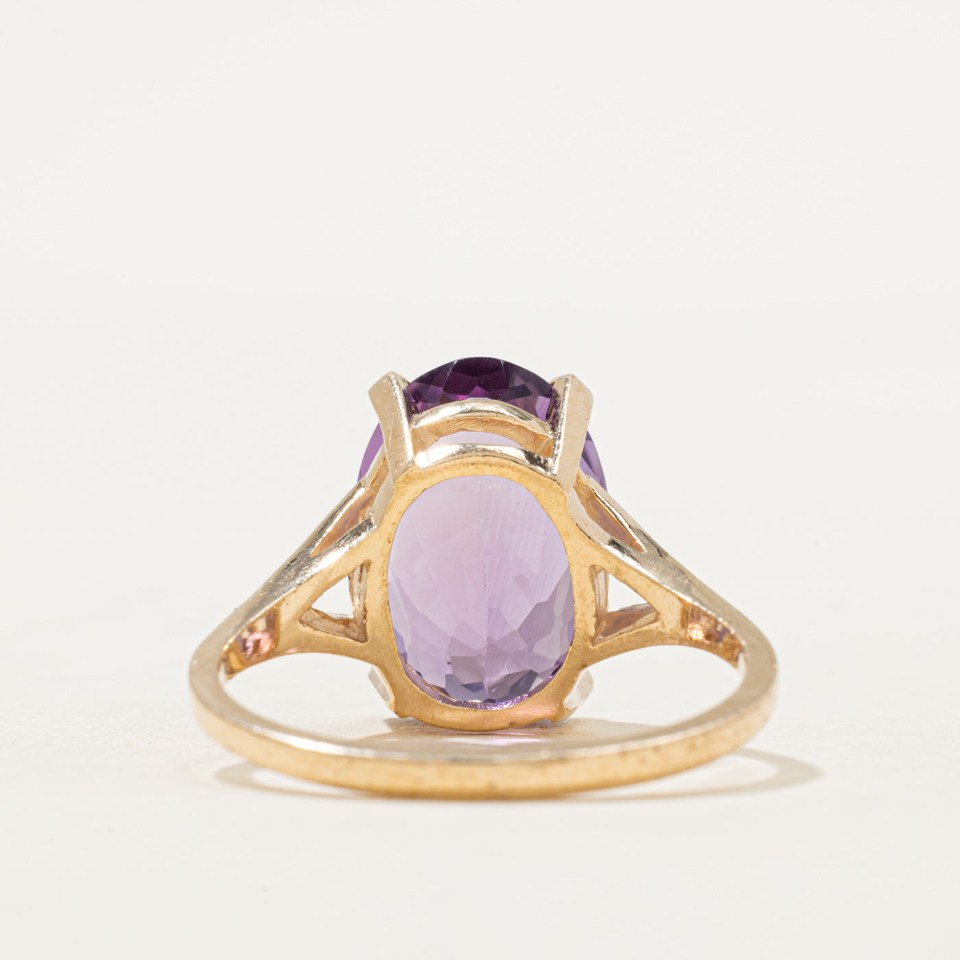 Oval Cut Amethyst Cocktail Ring | 8.20ct | SZ 12.25
