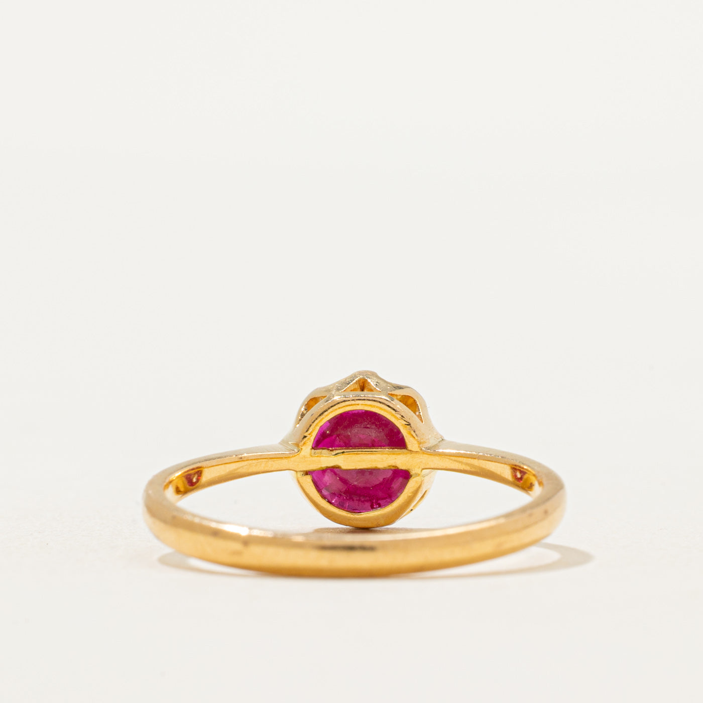 Solitaire Synthetic Ruby Ring | 1.25ct | SZ 7.25