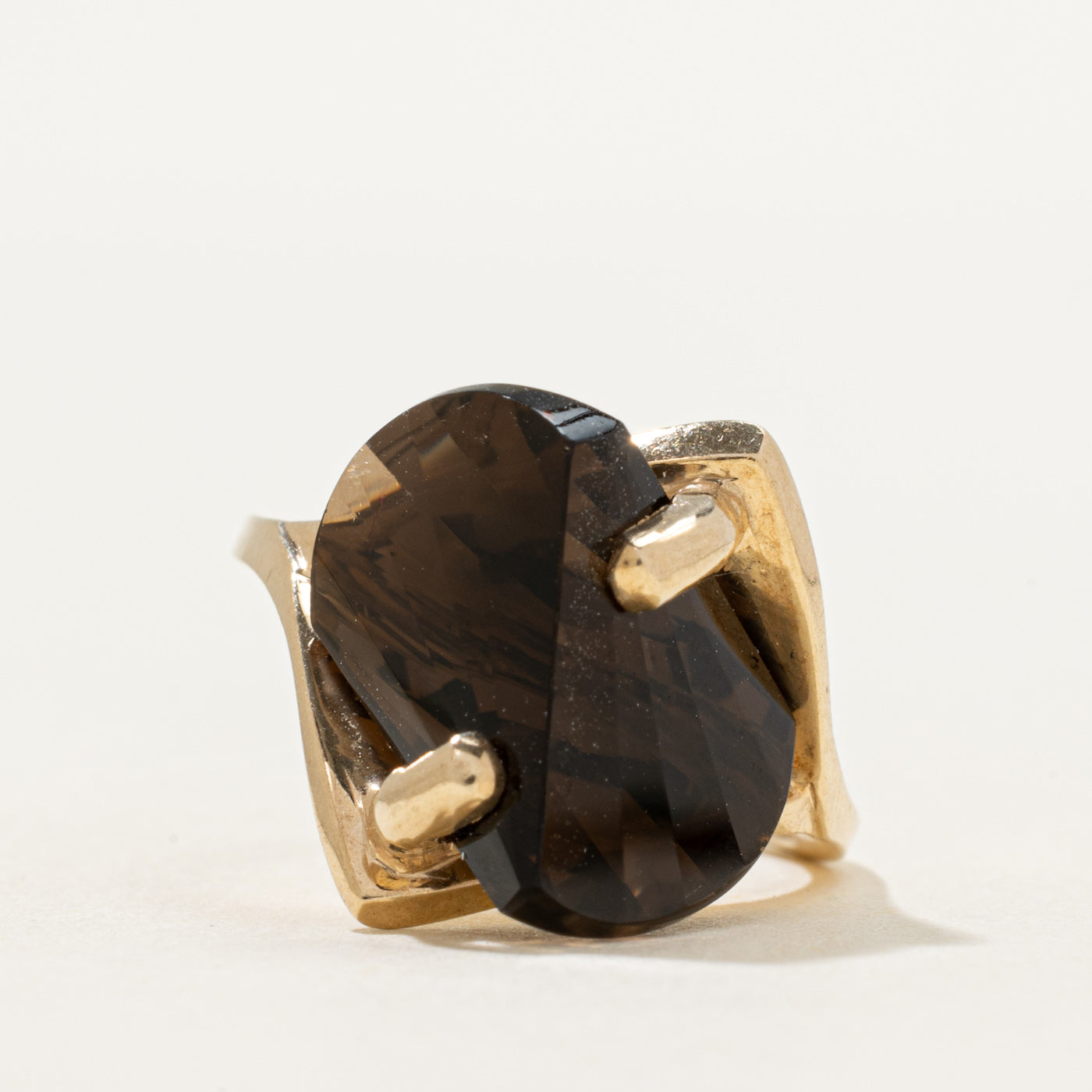 Smoky Quartz Cocktail Ring | 10.00ct | SZ 6.5