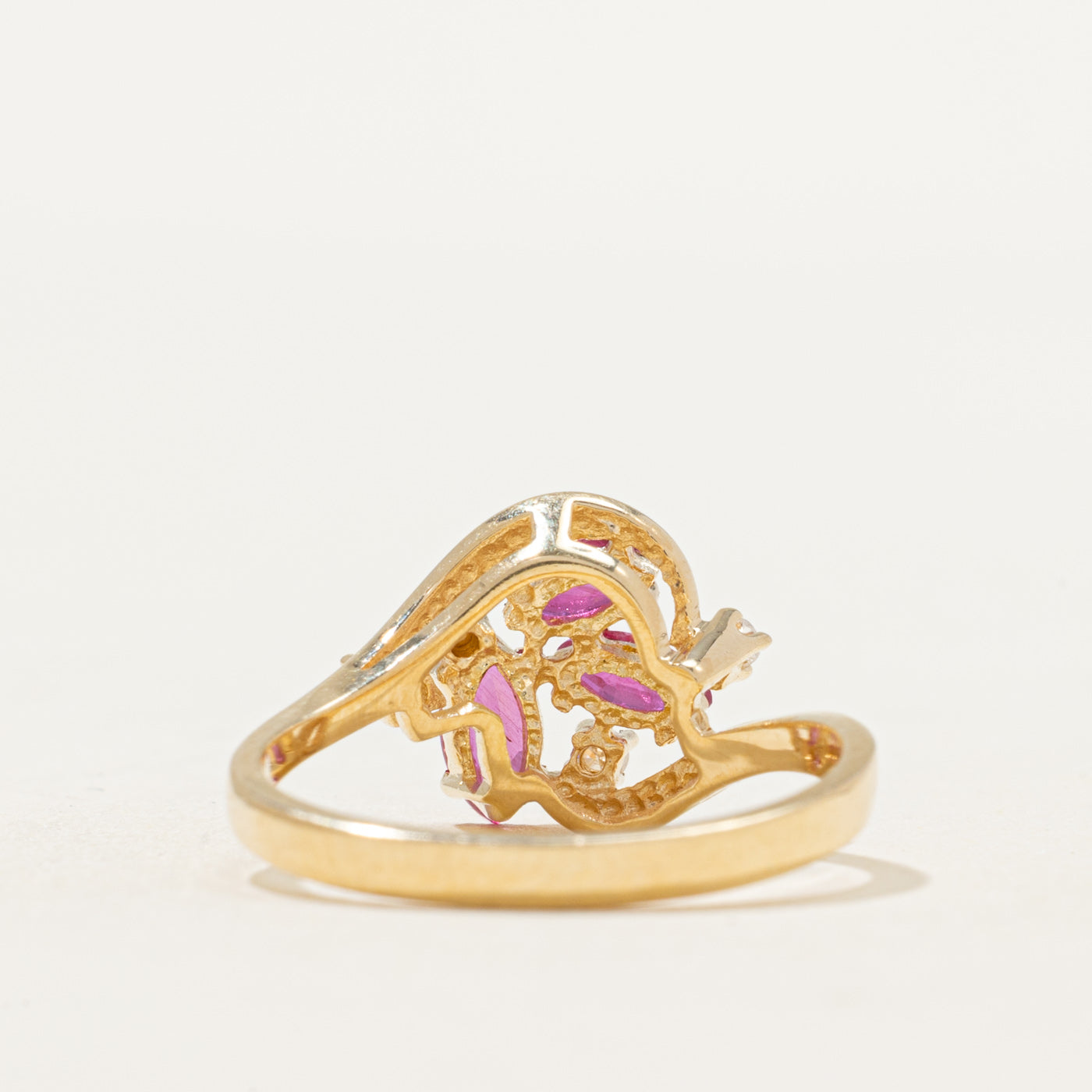 Scattered Ruby & Diamond Ring | 0.48ctw, 0.08ctw | SZ 6.5