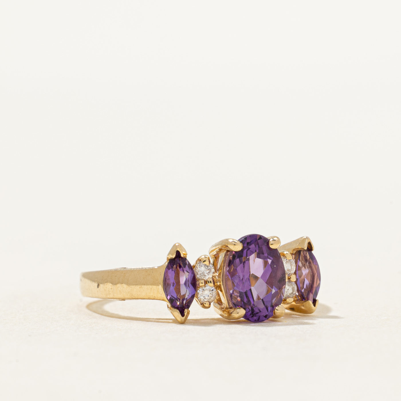 Amethyst & Diamond Ring | 0.74ctw, 0.04ctw | SZ 5.75