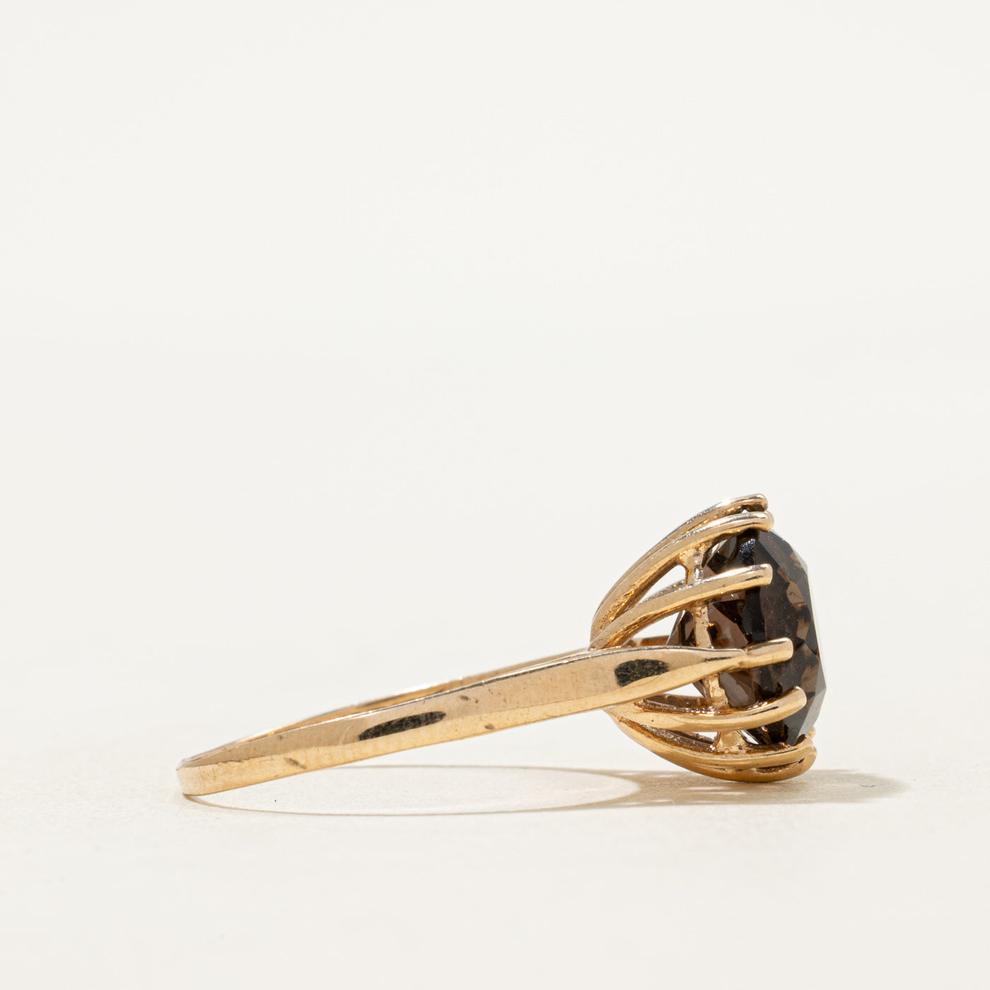 1975 Birmingham Smoky Quartz Cocktail Ring | 3.60ct | SZ 6.5