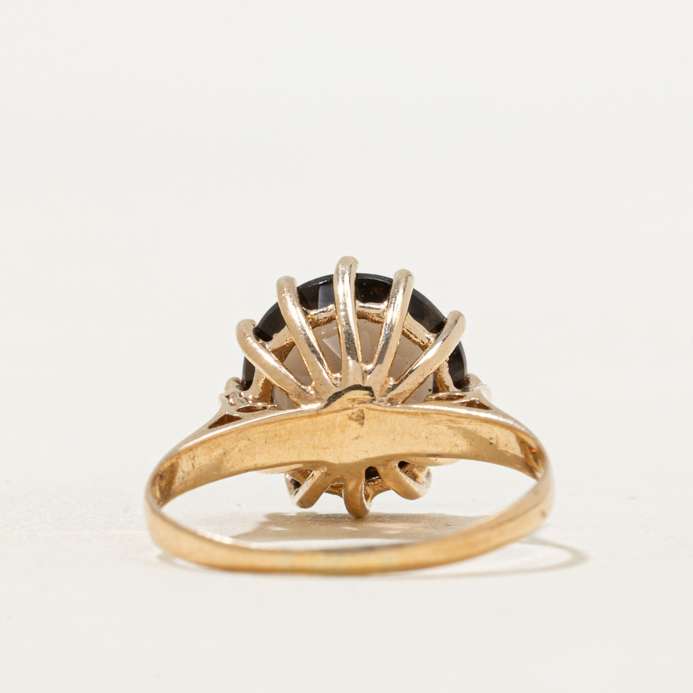 1975 Birmingham Smoky Quartz Cocktail Ring | 3.60ct | SZ 6.5