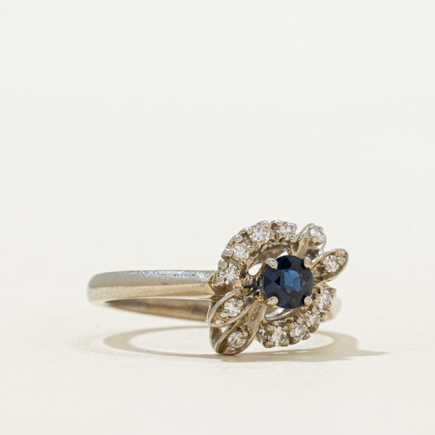 Sapphire & Diamond Ring | 0.28ct, 0.12ctw | SZ 7