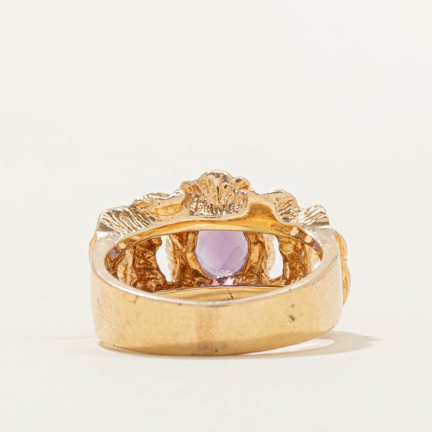 Amethyst Textured Cocktail Ring | 1.00ct | SZ 7