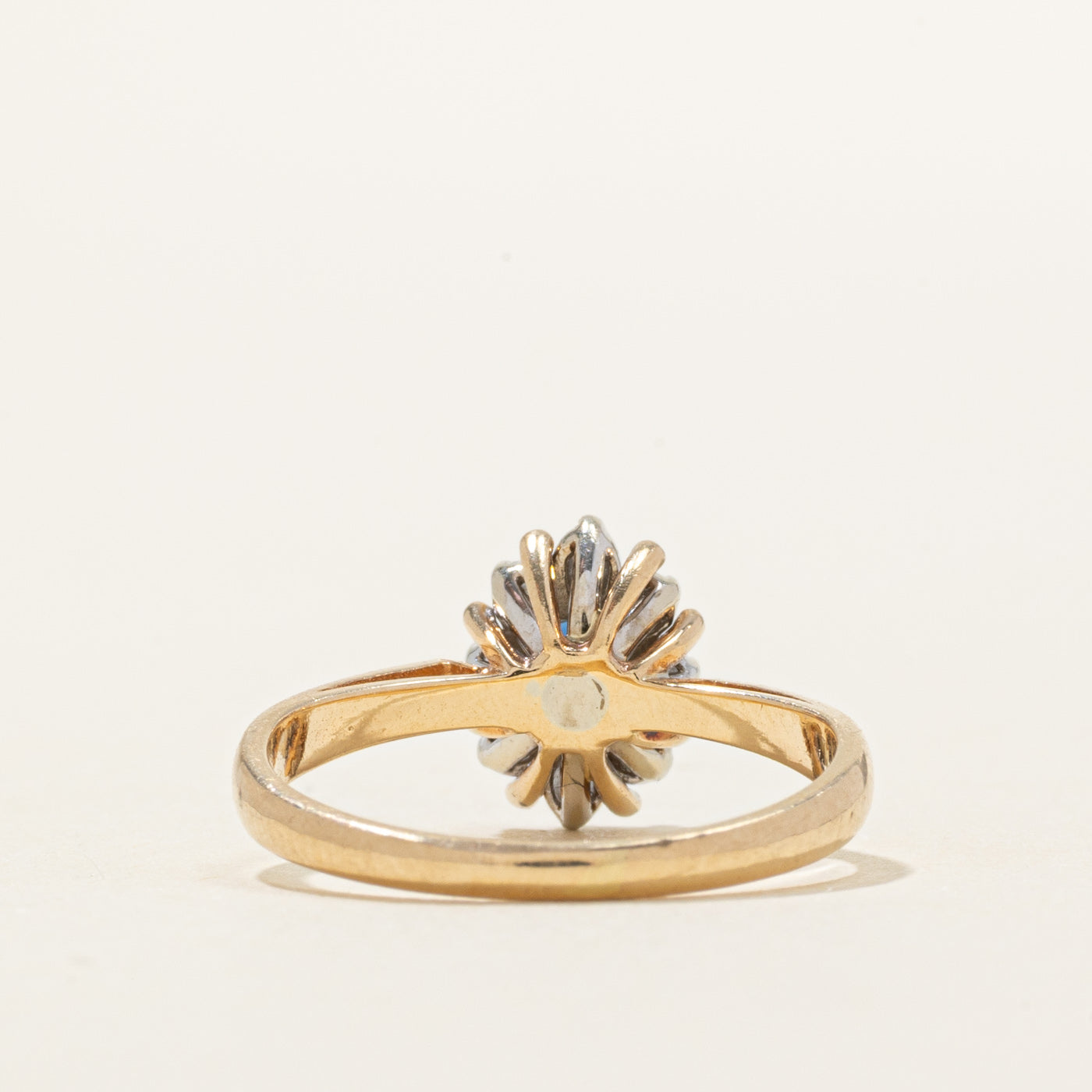 Sapphire & Diamond Petal Ring | 0.26ct, 0.06ctw | SZ 4.75