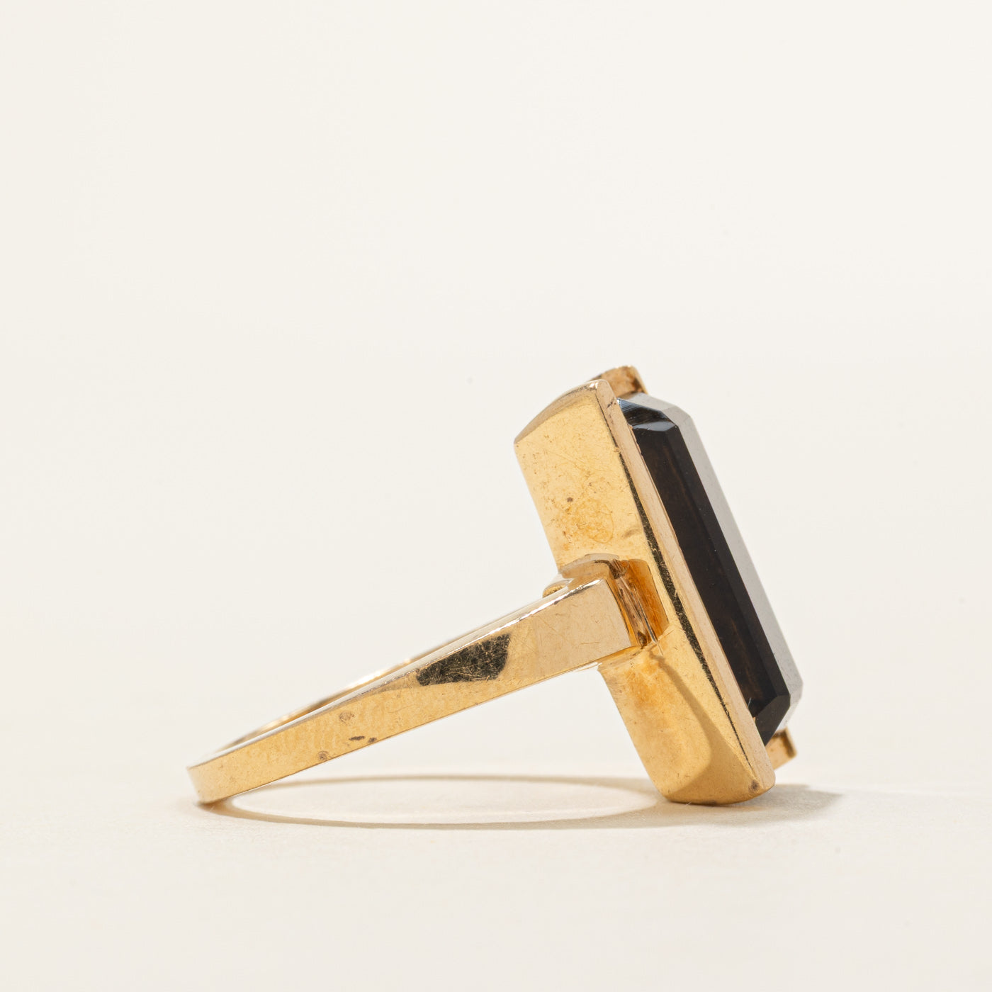 Smoky Quartz Column Cocktail Ring | 7.00ct | SZ 6.25