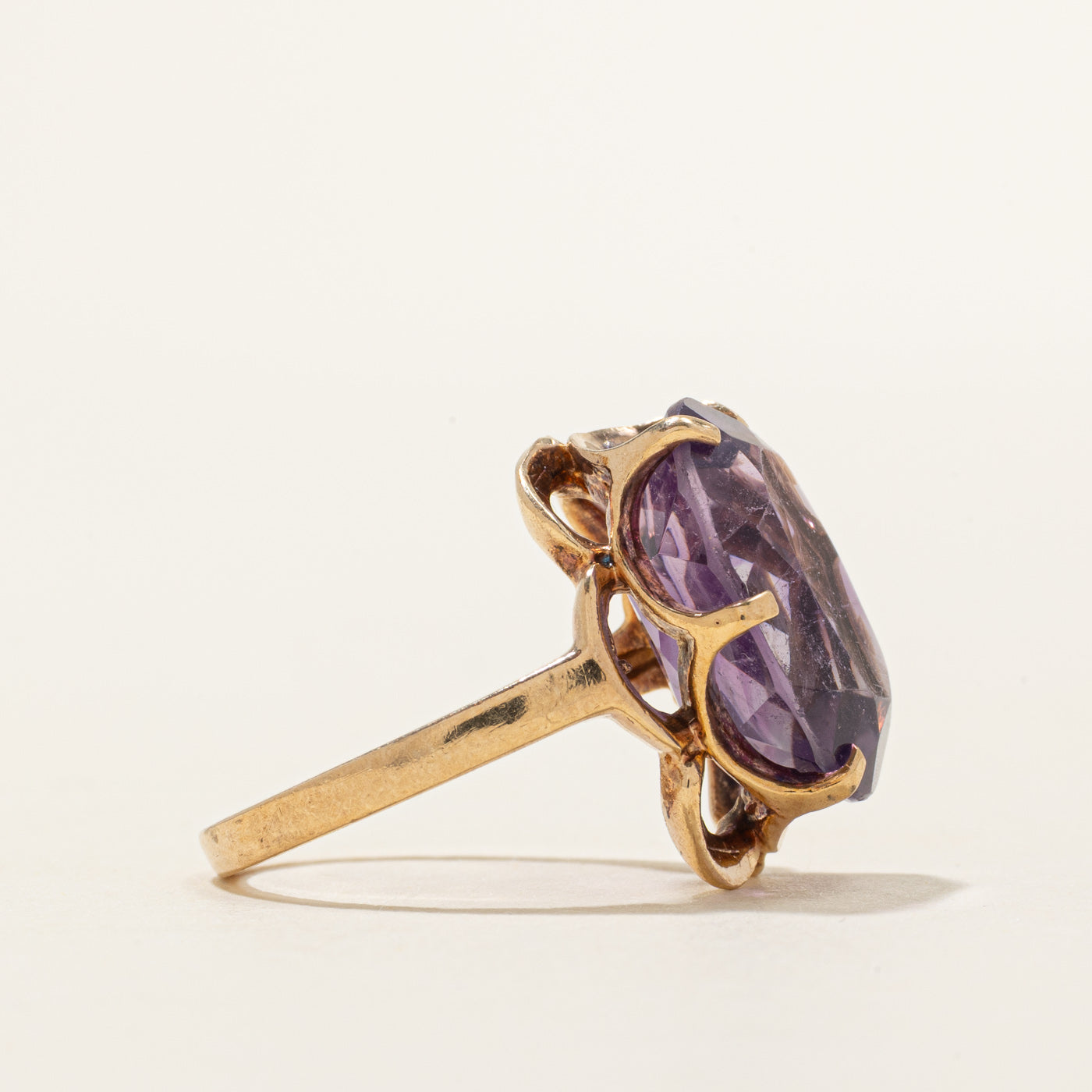 Oval Cut Amethyst Cocktail Ring | 8.00ct | SZ 5.75