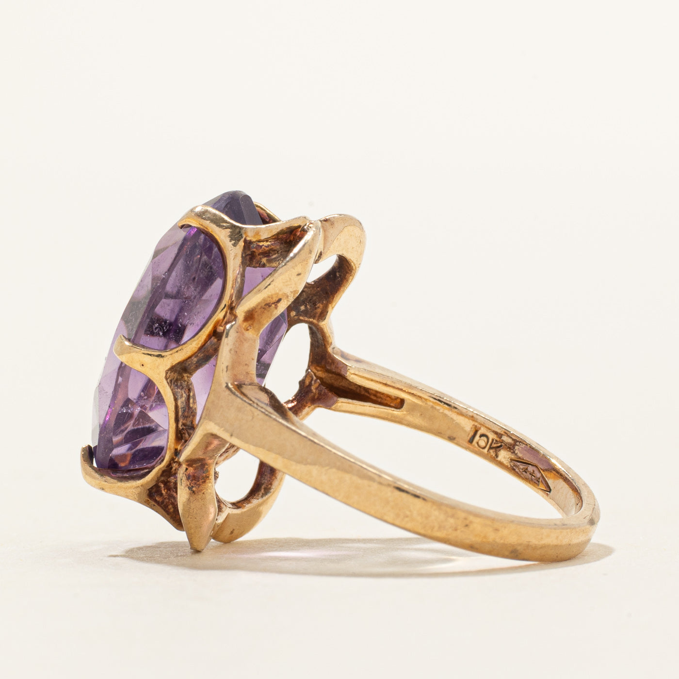 Oval Cut Amethyst Cocktail Ring | 8.00ct | SZ 5.75
