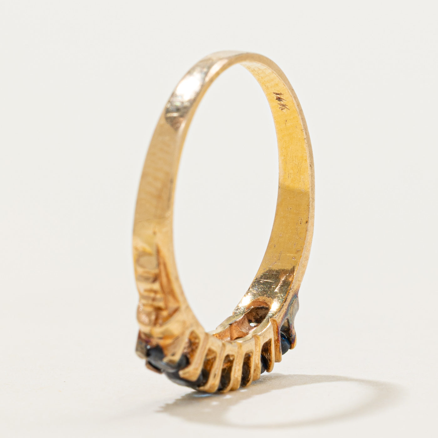 Semi-Eternity Sapphire Ring | 0.35ctw | SZ 6.25