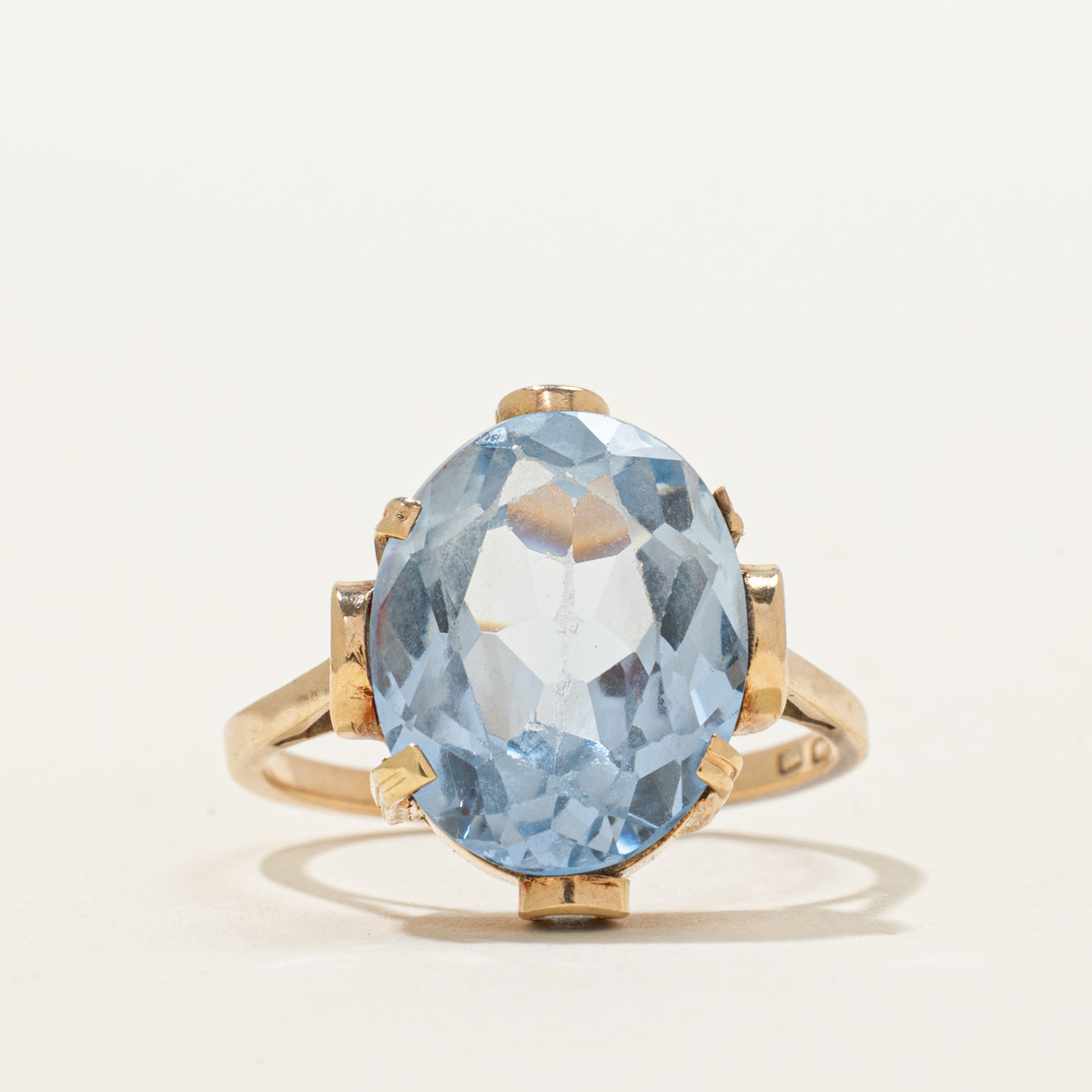 Oval Cut Synthetic Spinel Cocktail Ring | 8.50ct | SZ 6.75